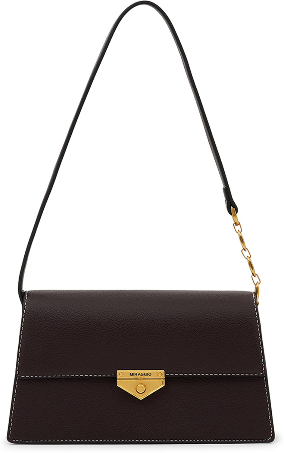 Image of Miraggio Women Brown Shoulder Bag