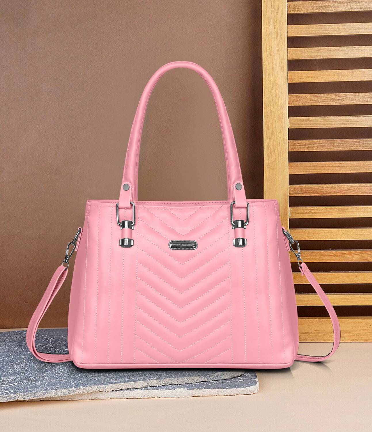 Buy Mummy Collection Women Pink Handbag Pink Online @ Best Price