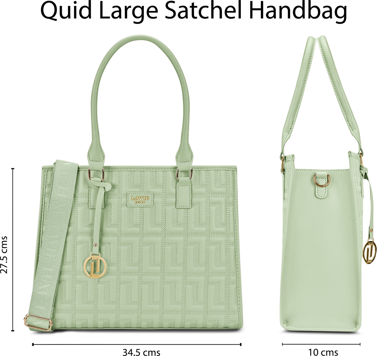 Image of Lavie Luxe Women Green Satchel