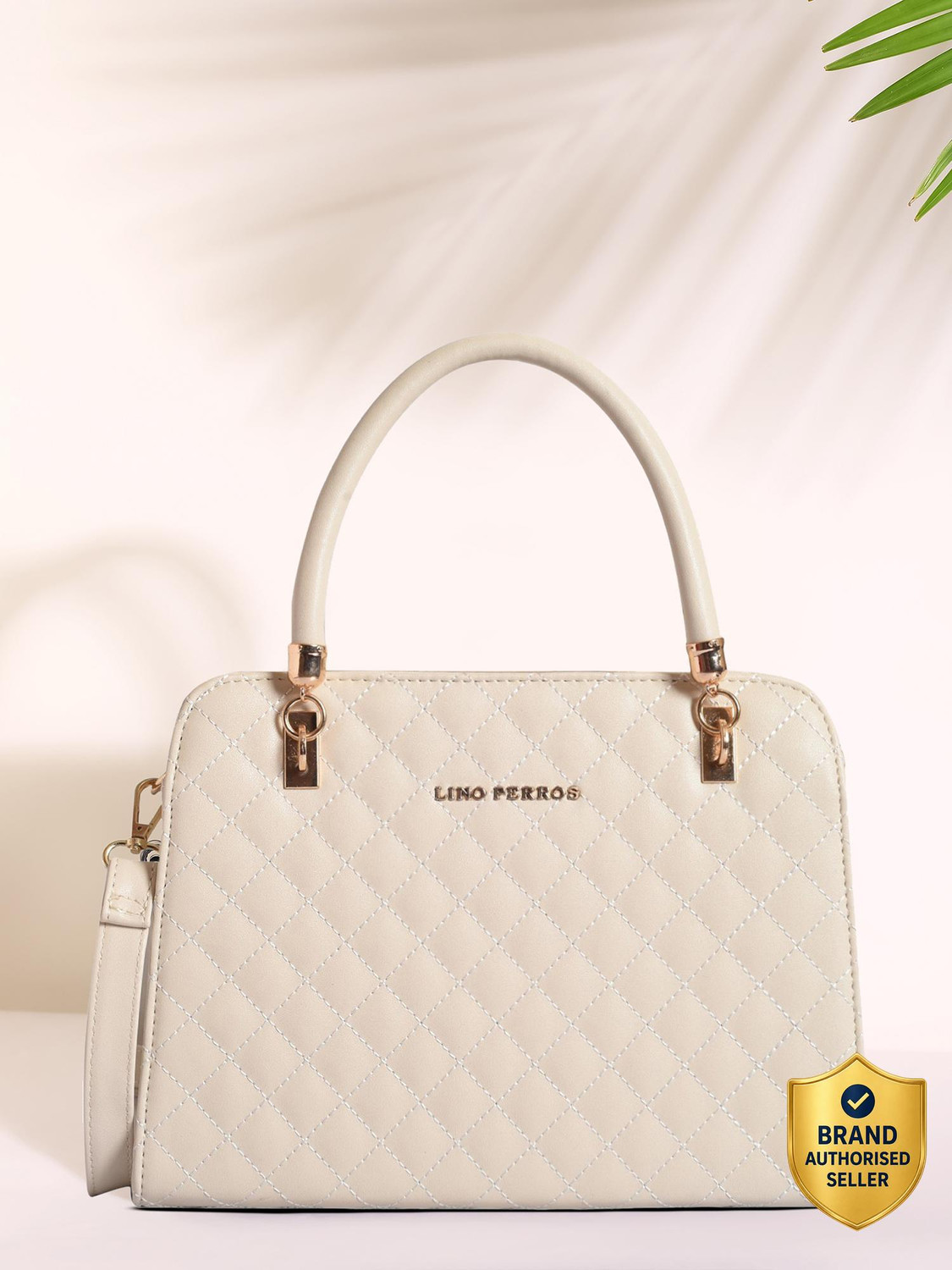 LINO PERROS Women White Shoulder Bag