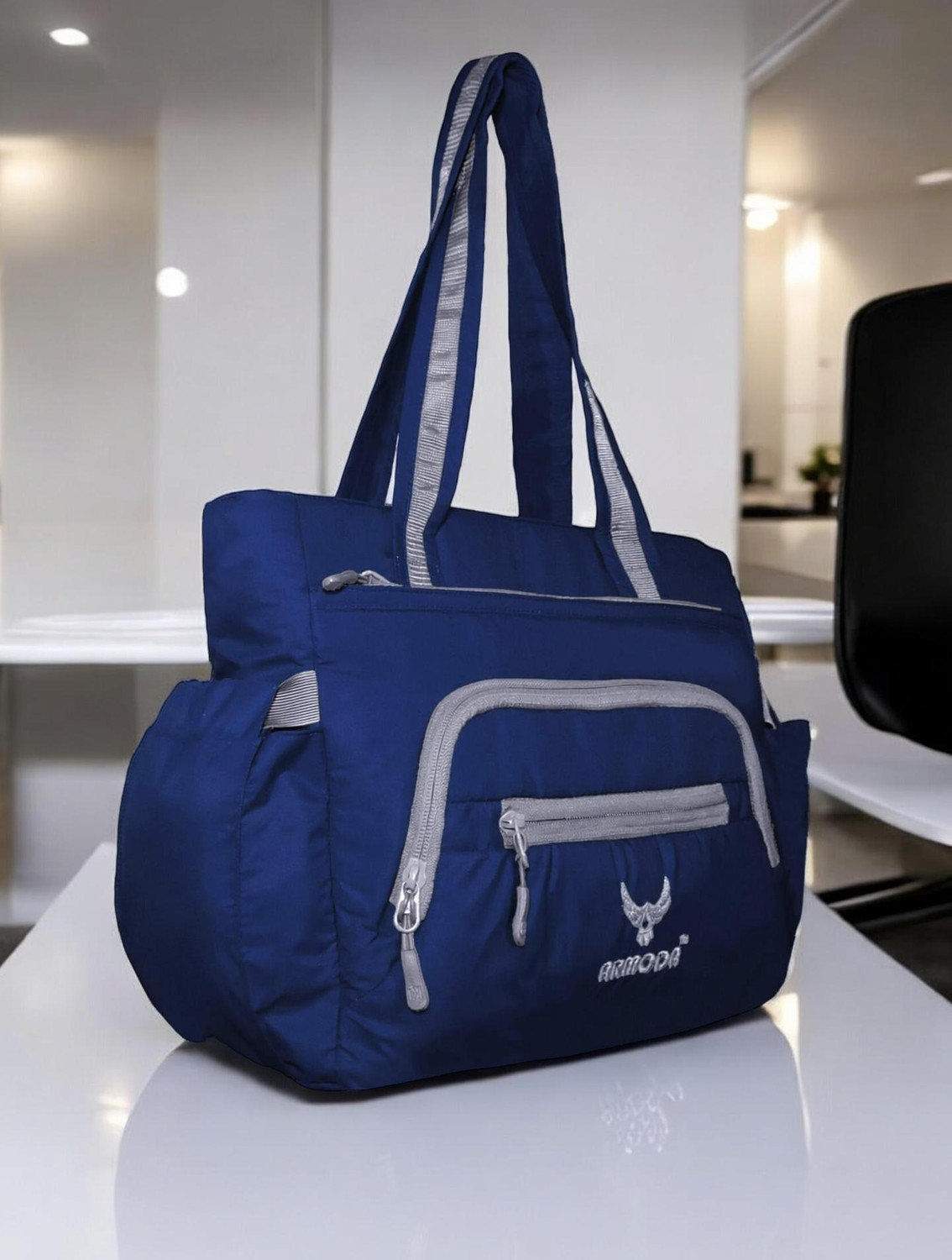 Image of ARMODA Women Blue, Grey Shoulder Bag