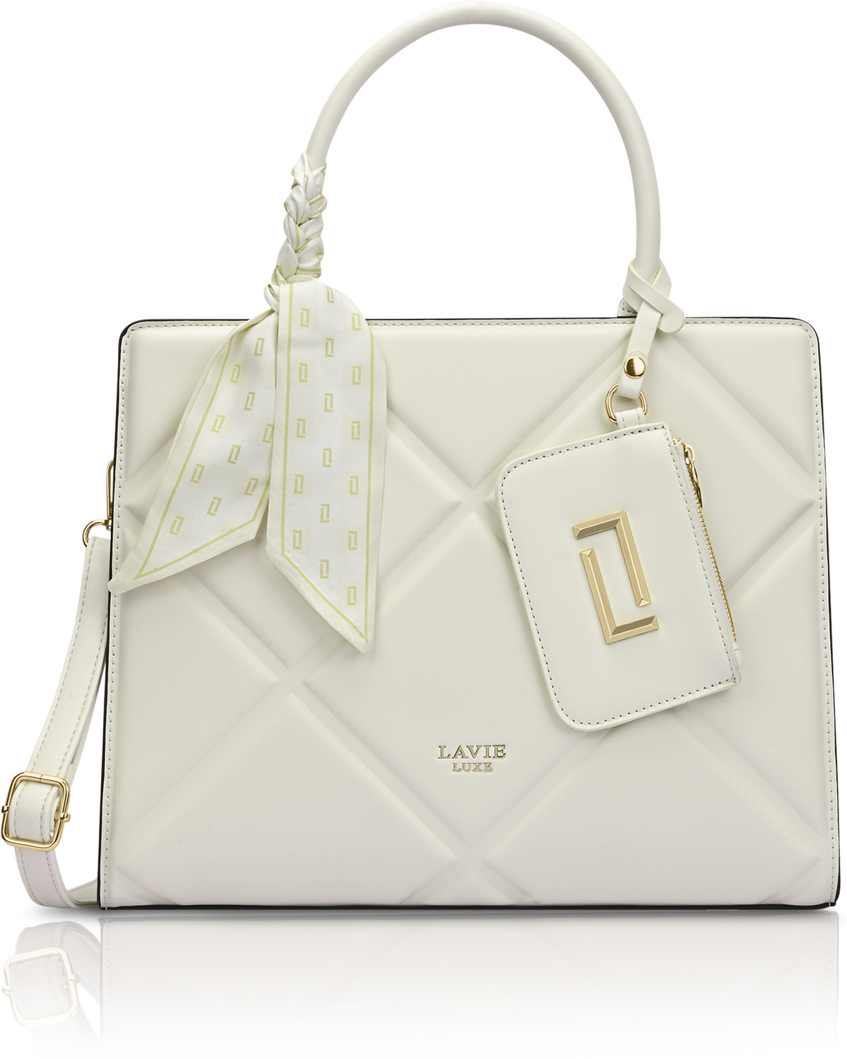 Image of Lavie Luxe Women White Satchel