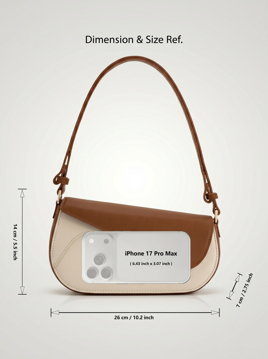 Image of MARSTEN Women Beige Shoulder Bag