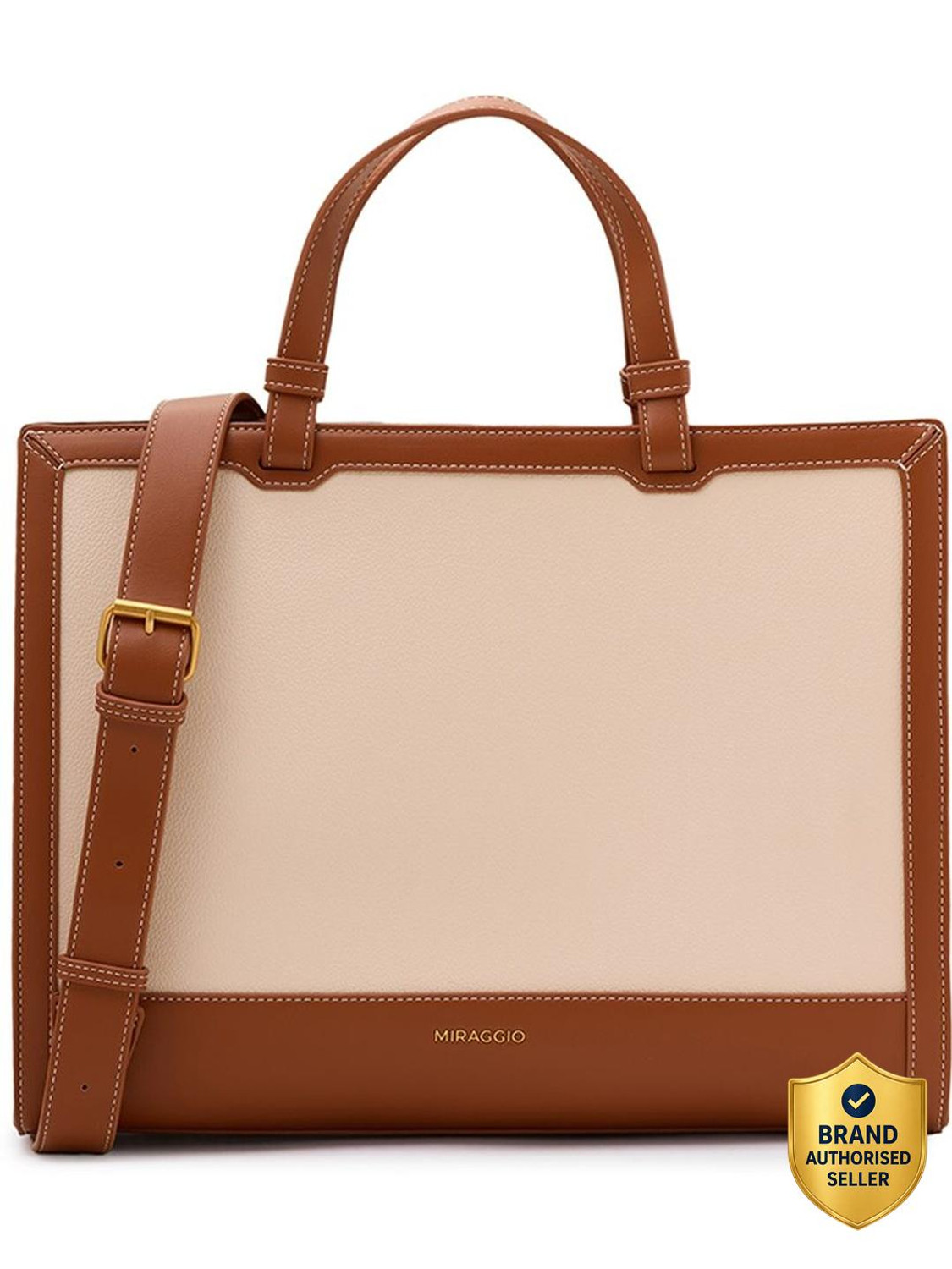 Image of Miraggio Women Khaki Tote
