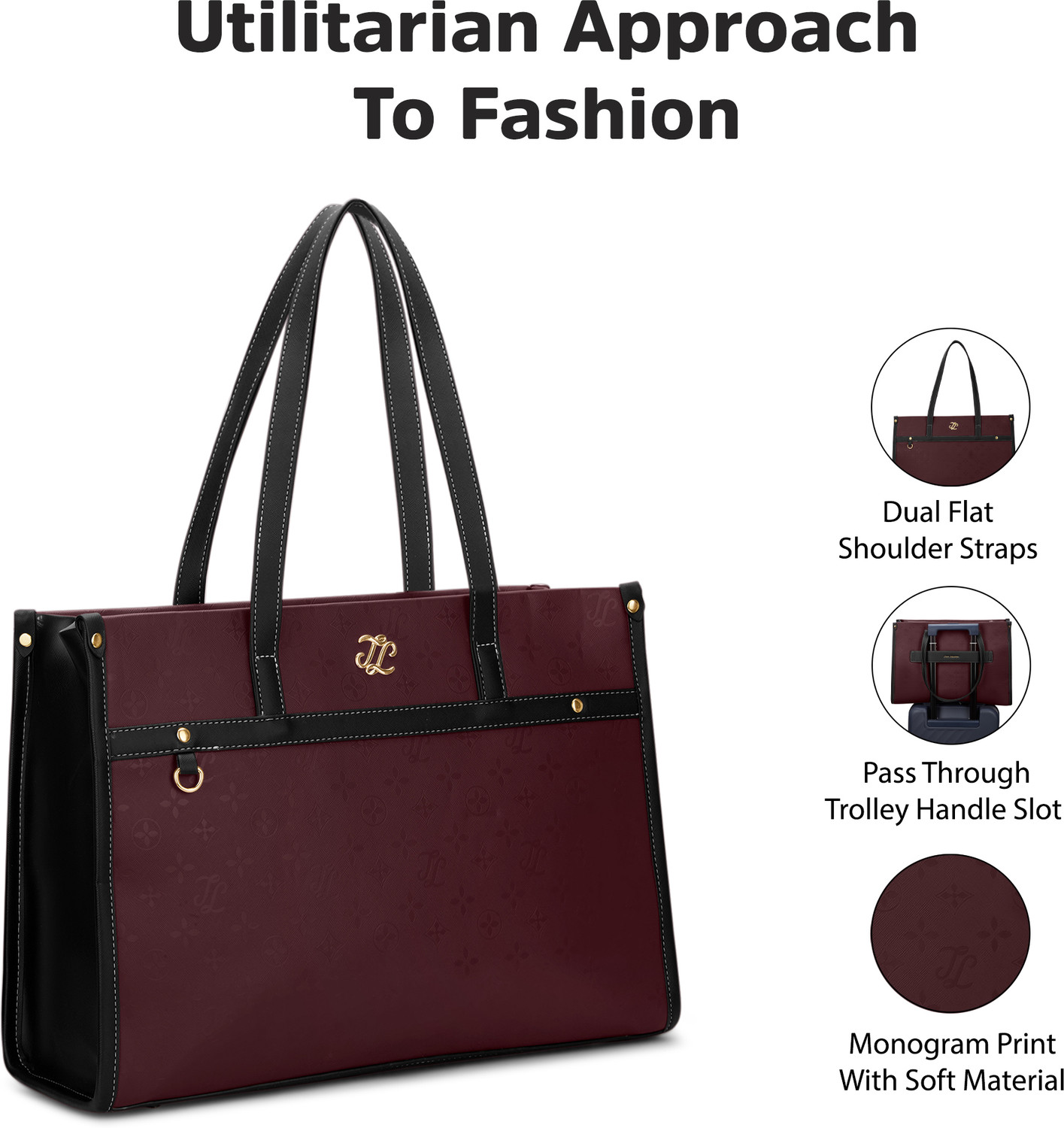 Image of Lavie Signature Women Maroon Tote