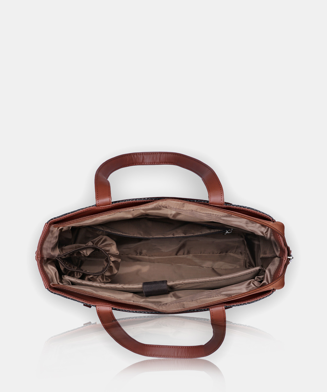 Image of ZOUK Women Black, Beige Shoulder Bag
