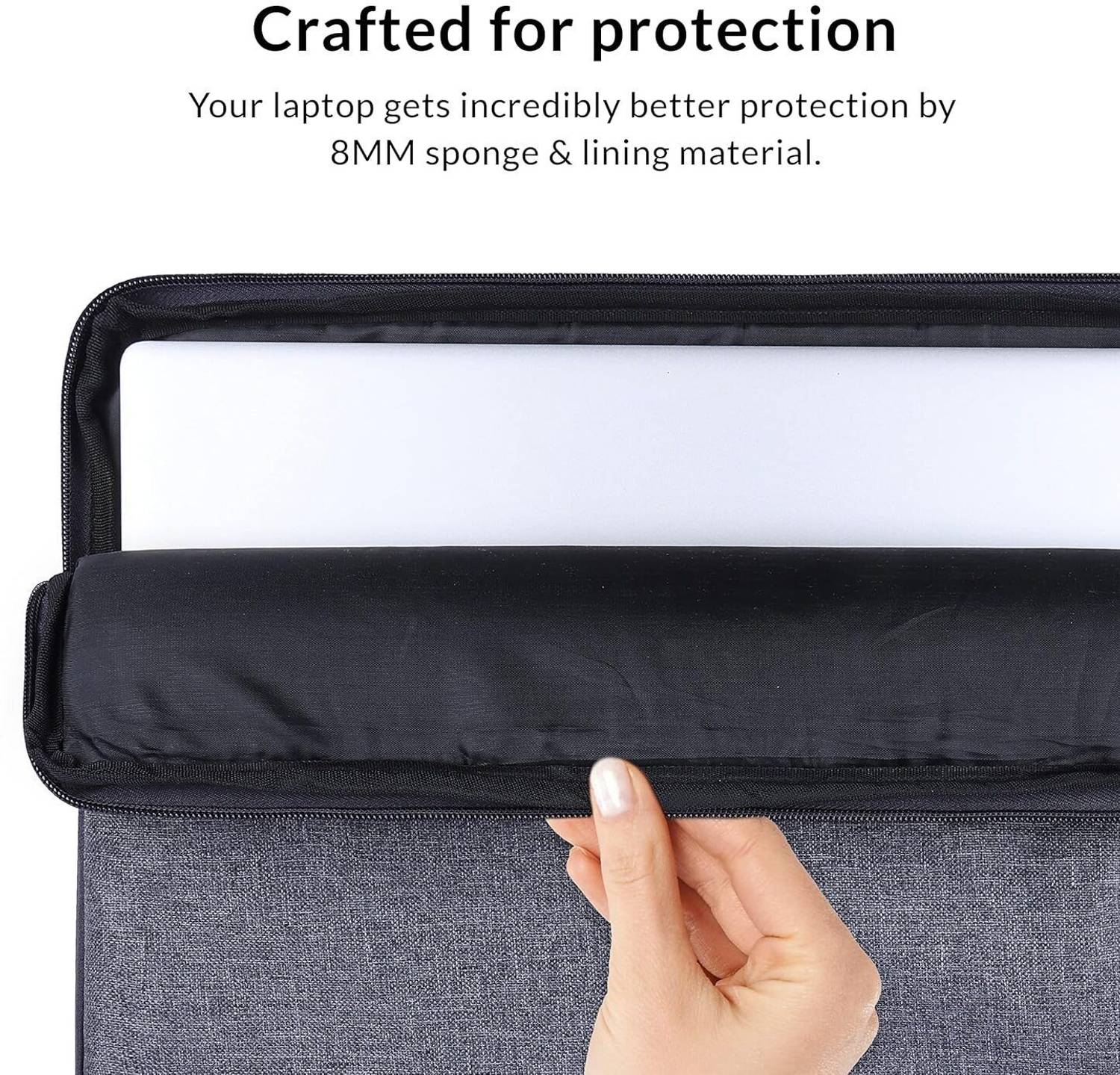 Le Corpus 14-Inch Slim & Lightweight Laptop Sleeve Bag with Handle & Front Pocket Waterproof Laptop Sleeve/Cover