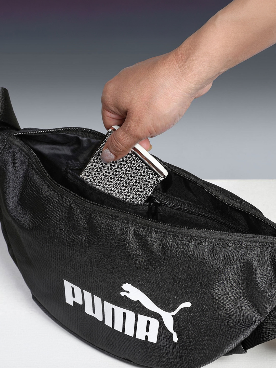 Image of PUMA Women Black Messenger Bag