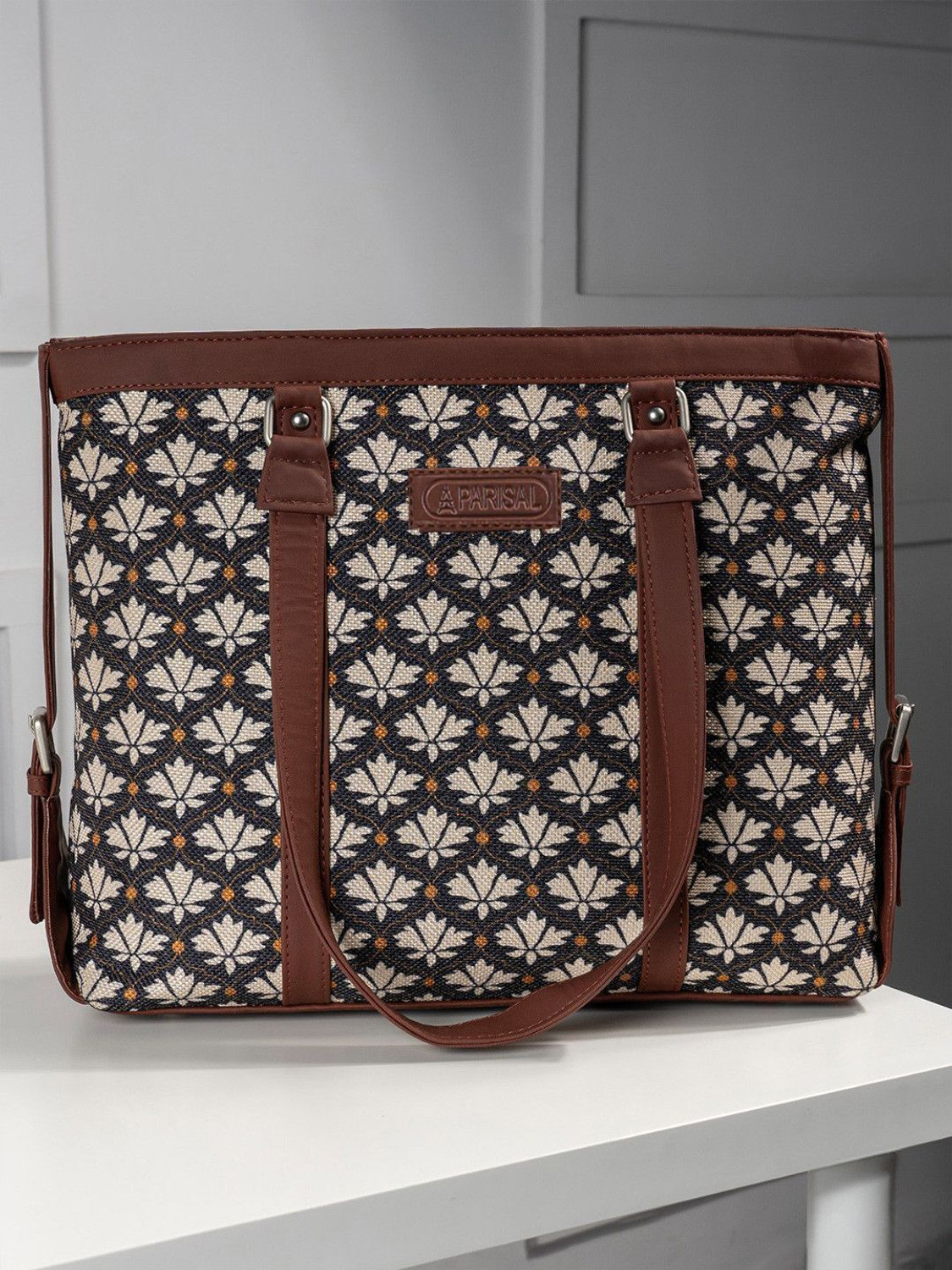 Image of Parisal Women Brown, Yellow, Black Handbag