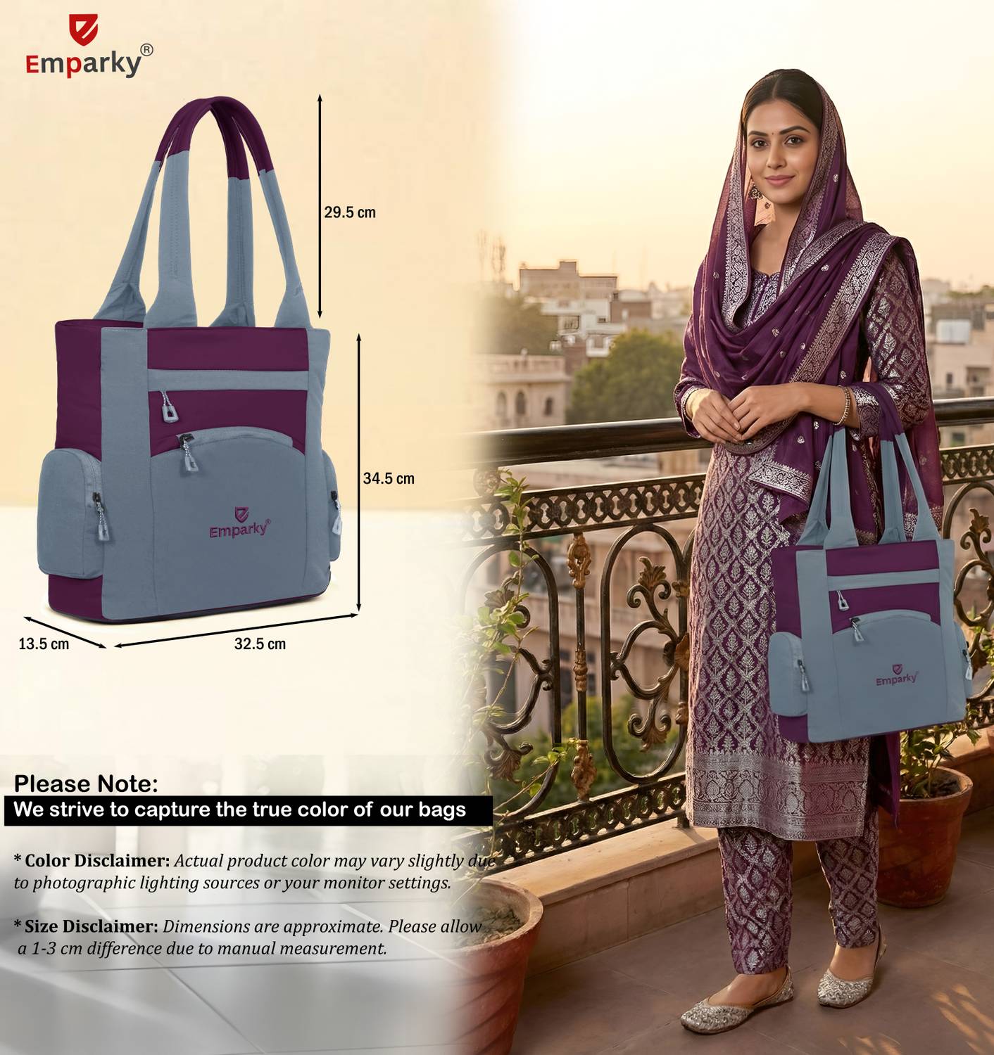 Emparky Women Purple Shoulder Bag - Image 5