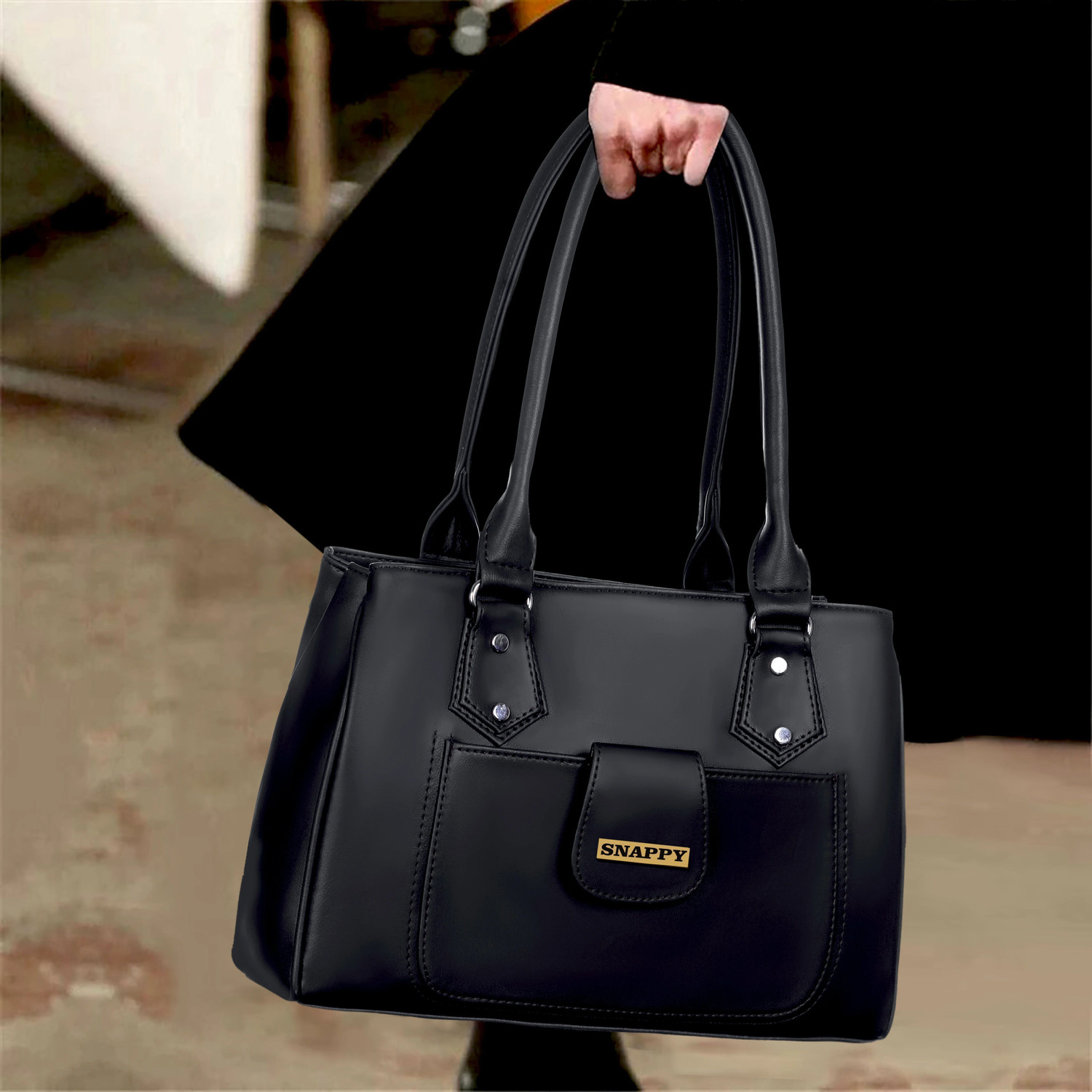 Image of Snappy Women Black Shoulder Bag