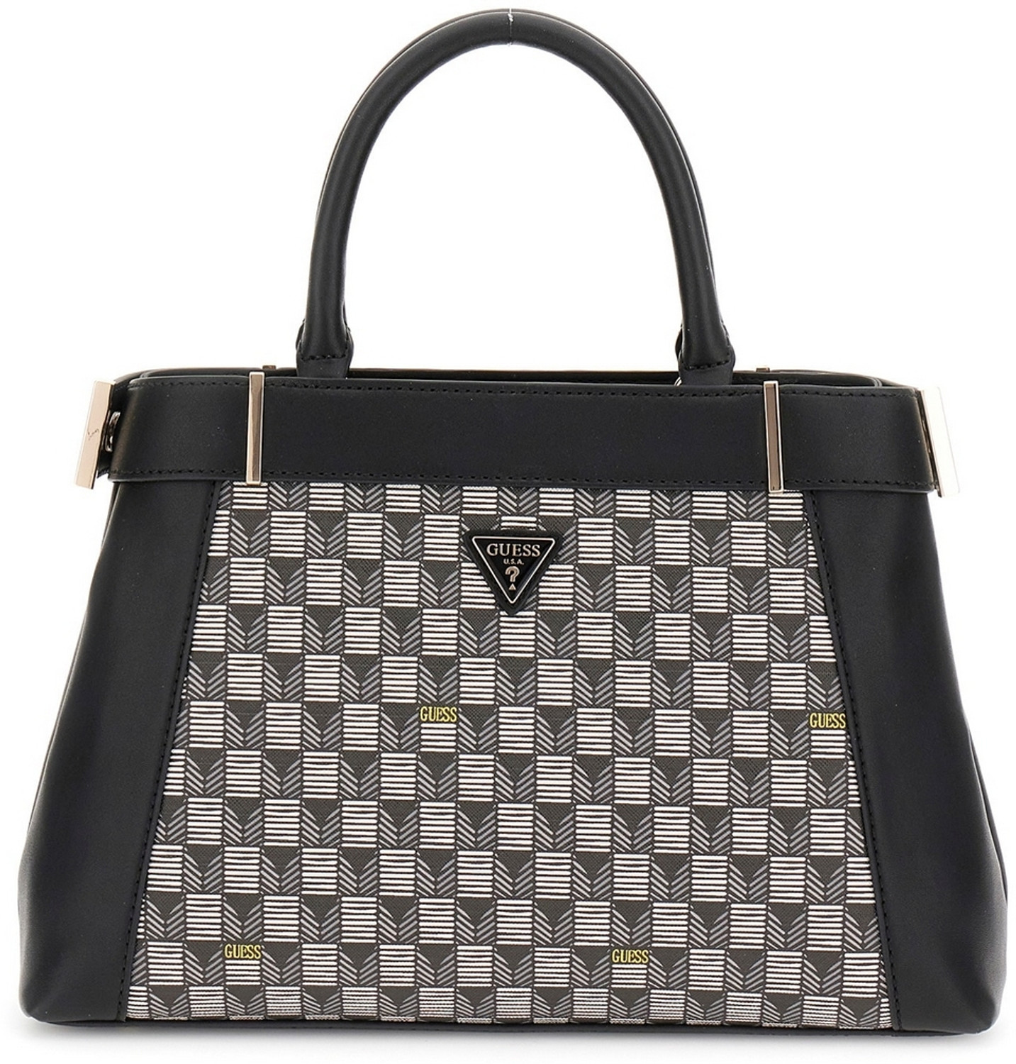 Image of GUESS Women Black, Grey Satchel