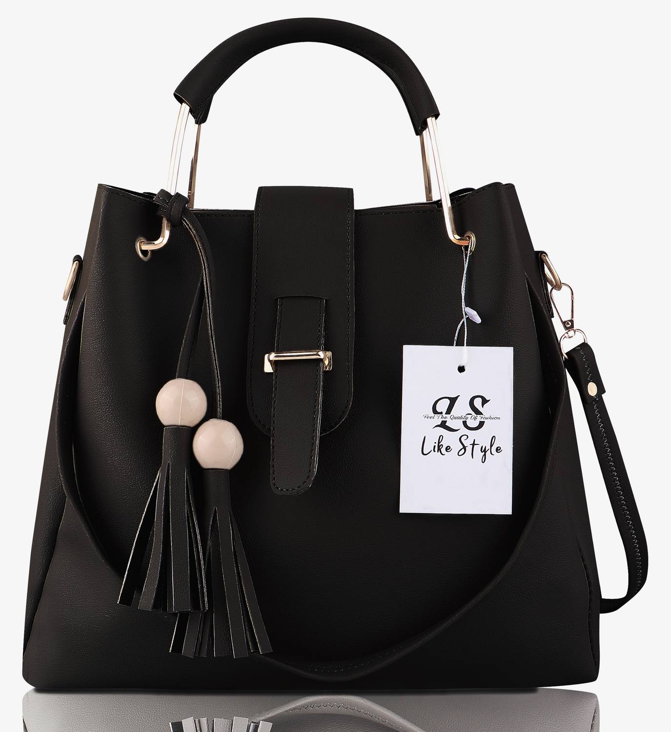 TCRAZY Women Black Shoulder Bag
