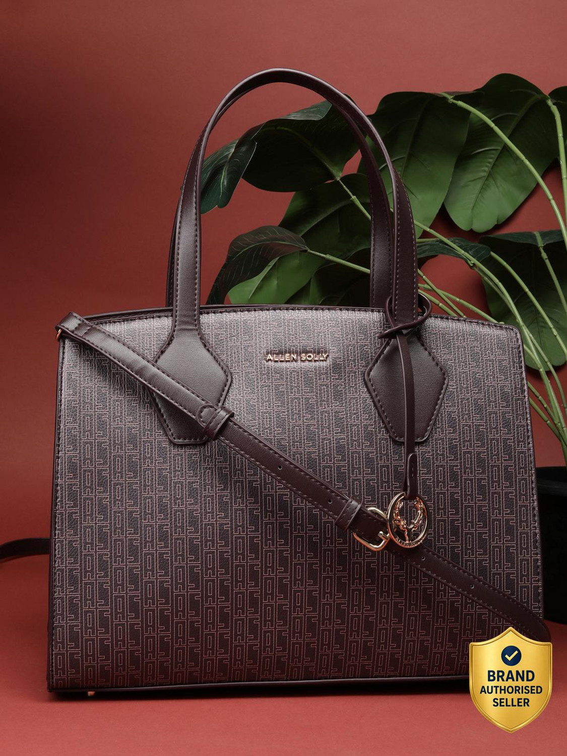 Image of Allen Solly Women Brown Hand-held Bag