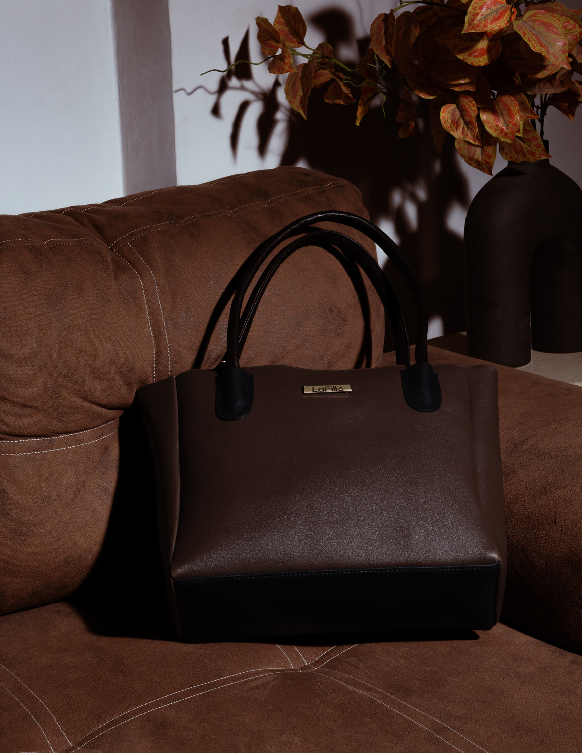 Image of LaFille Women Brown Hand-held Bag