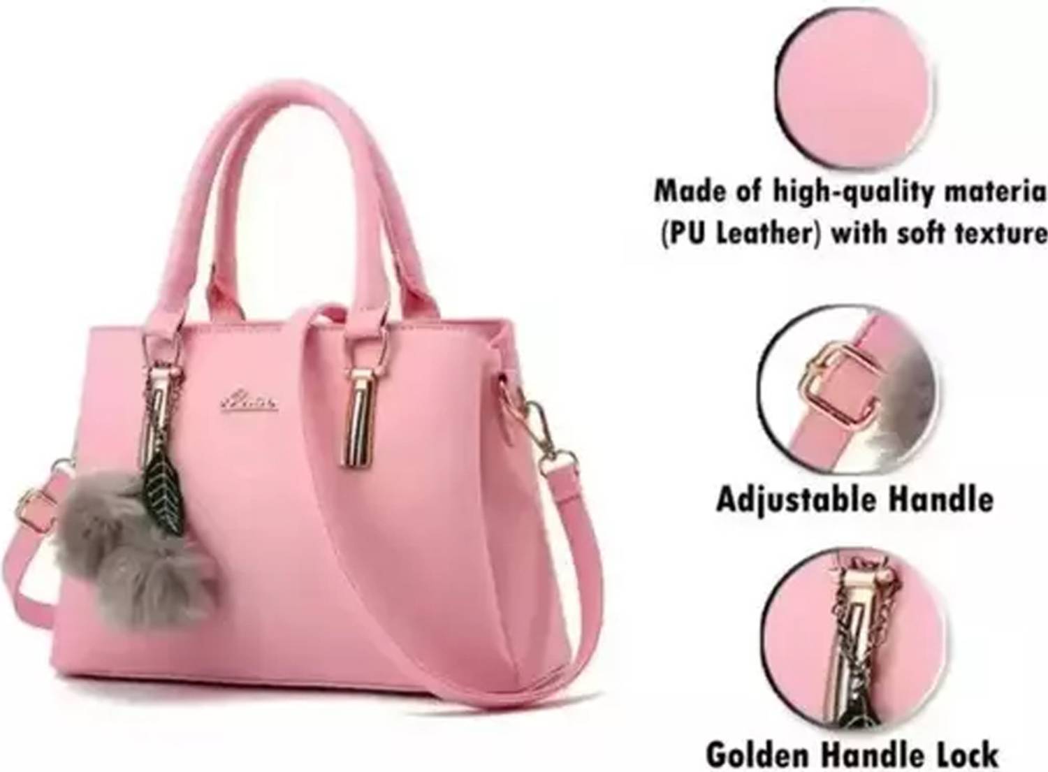 khatushyam collection Women Pink Hand-held Bag - Image 2