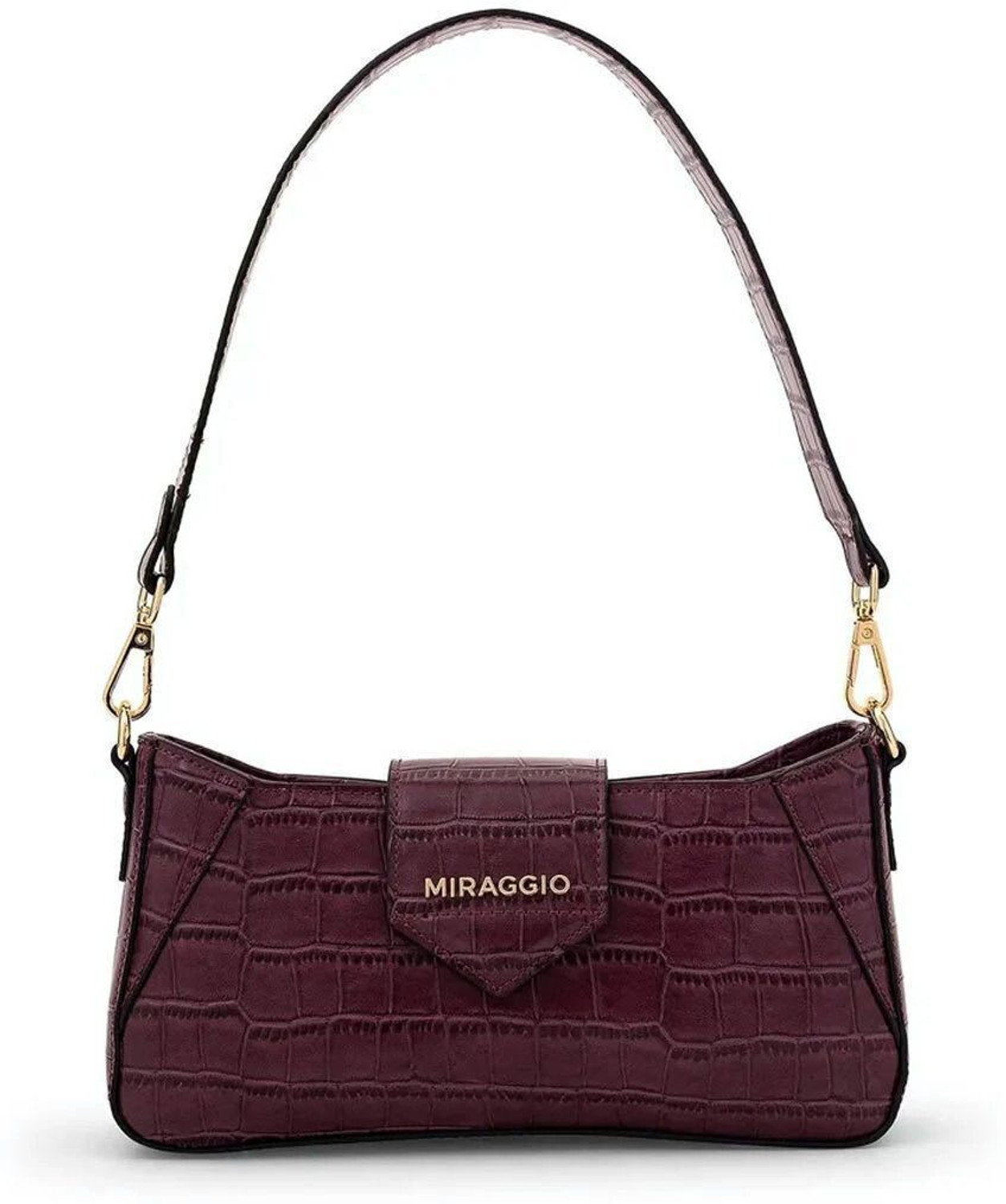 Image of Miraggio Women Maroon Shoulder Bag