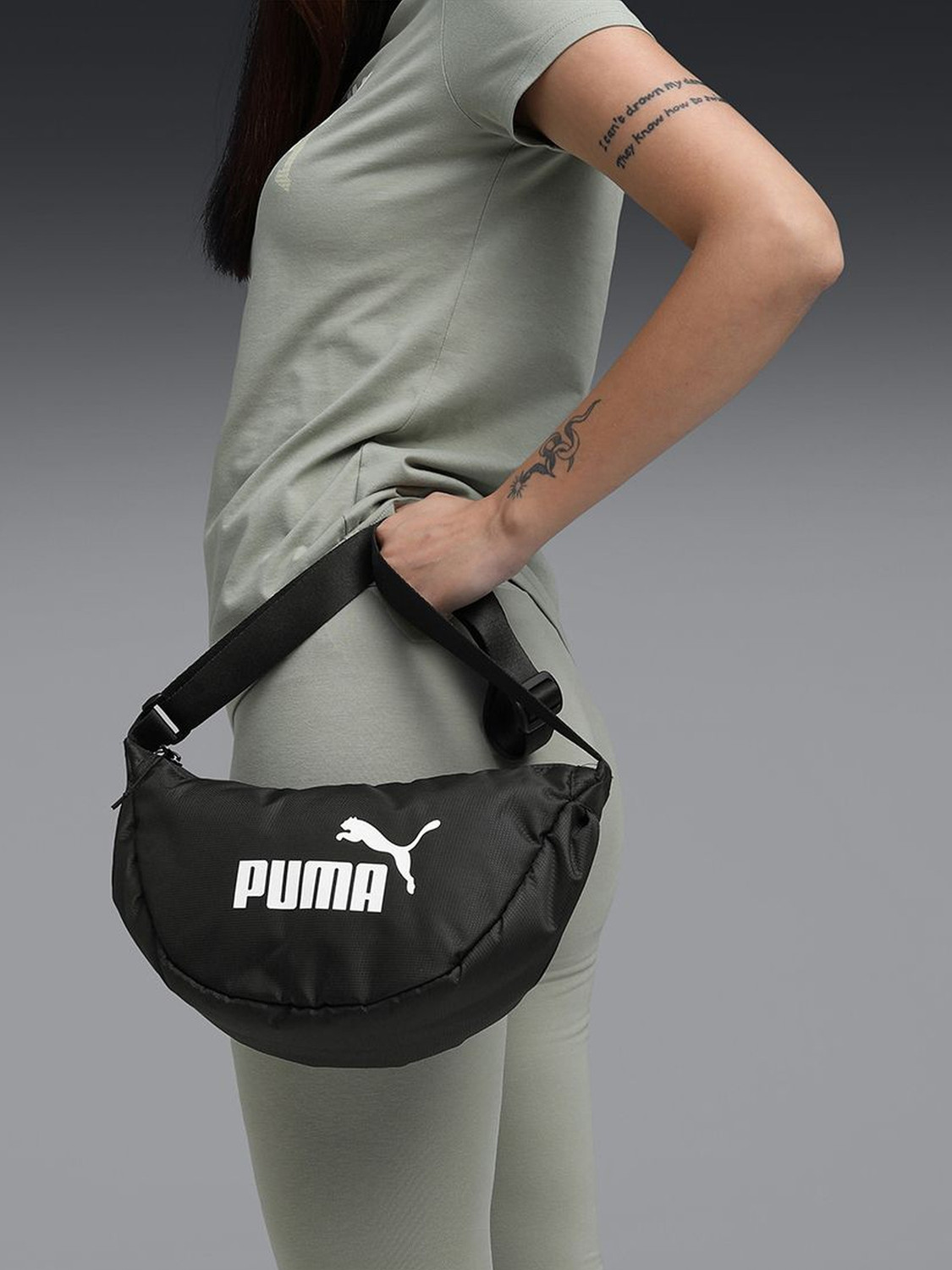 Image of PUMA Women Black Messenger Bag
