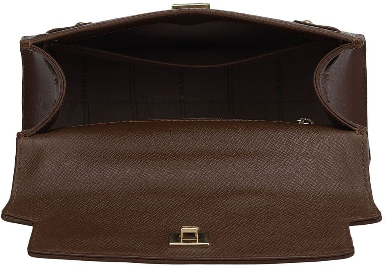 Image of Da Milano Women Brown Hand-held Bag