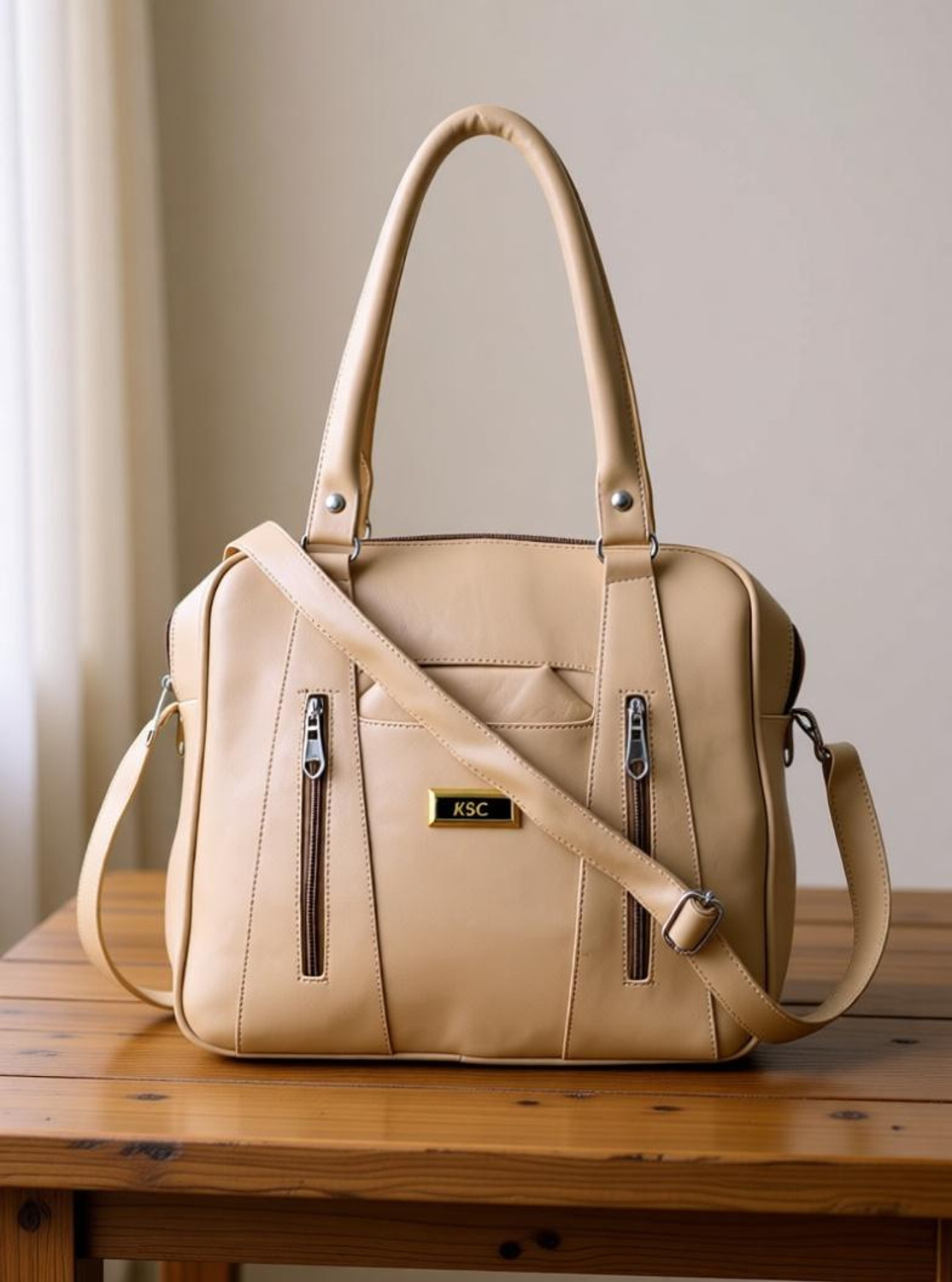 Image of Khatushyam collection Women Beige Hobo