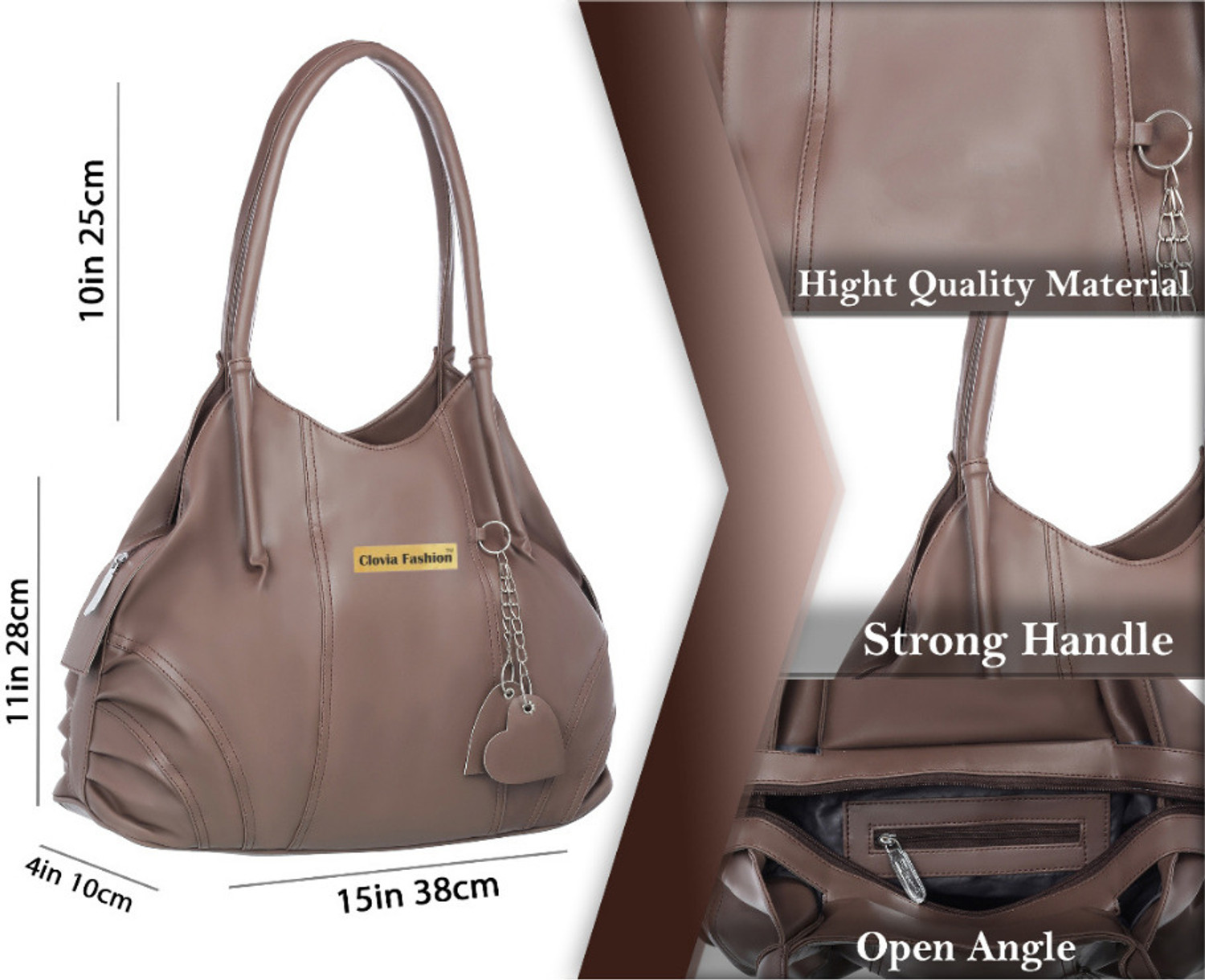 Image of Clovia Fashion Women Brown Handbag
