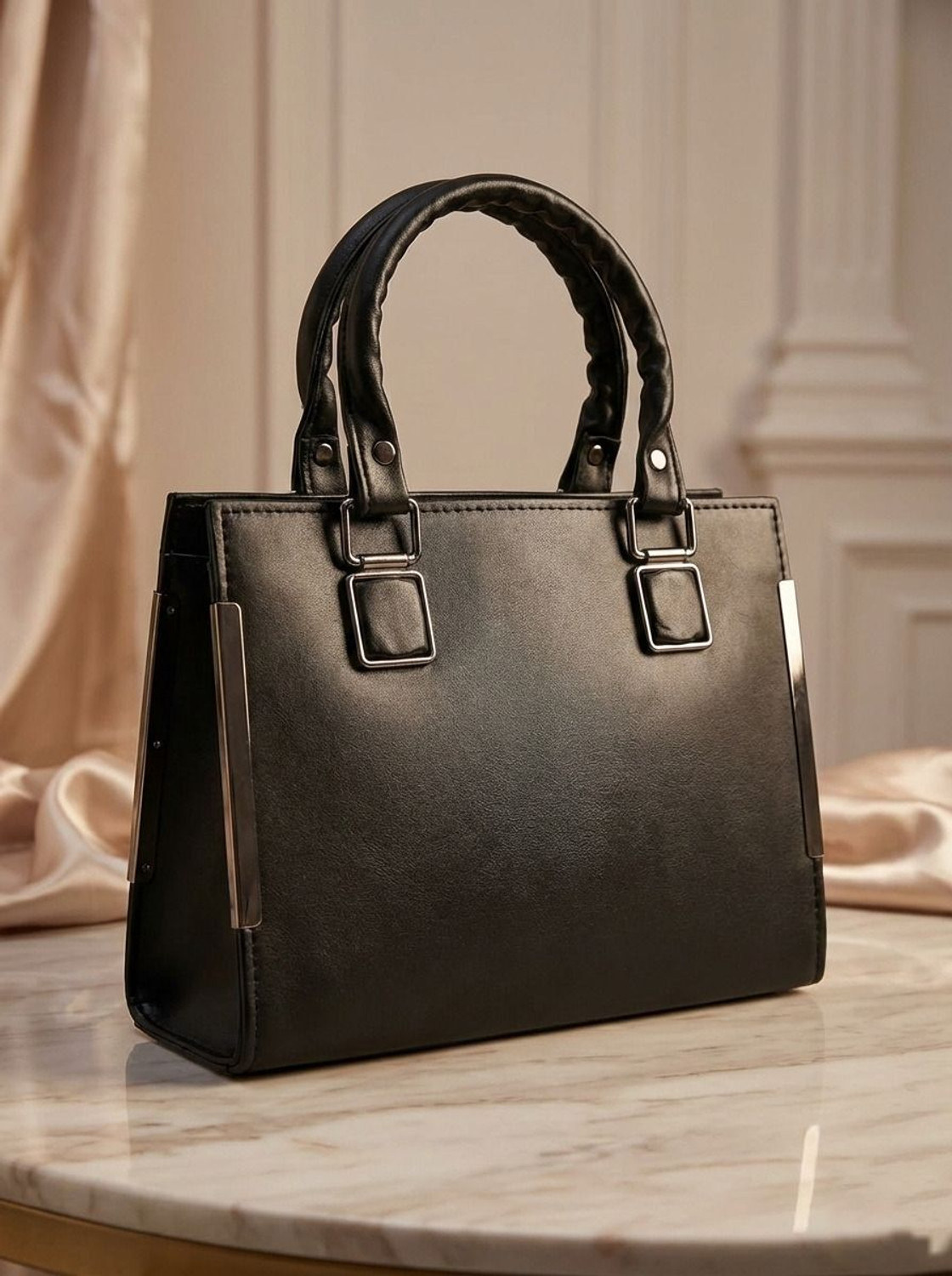 Image of Apro Women Black Hand-held Bag