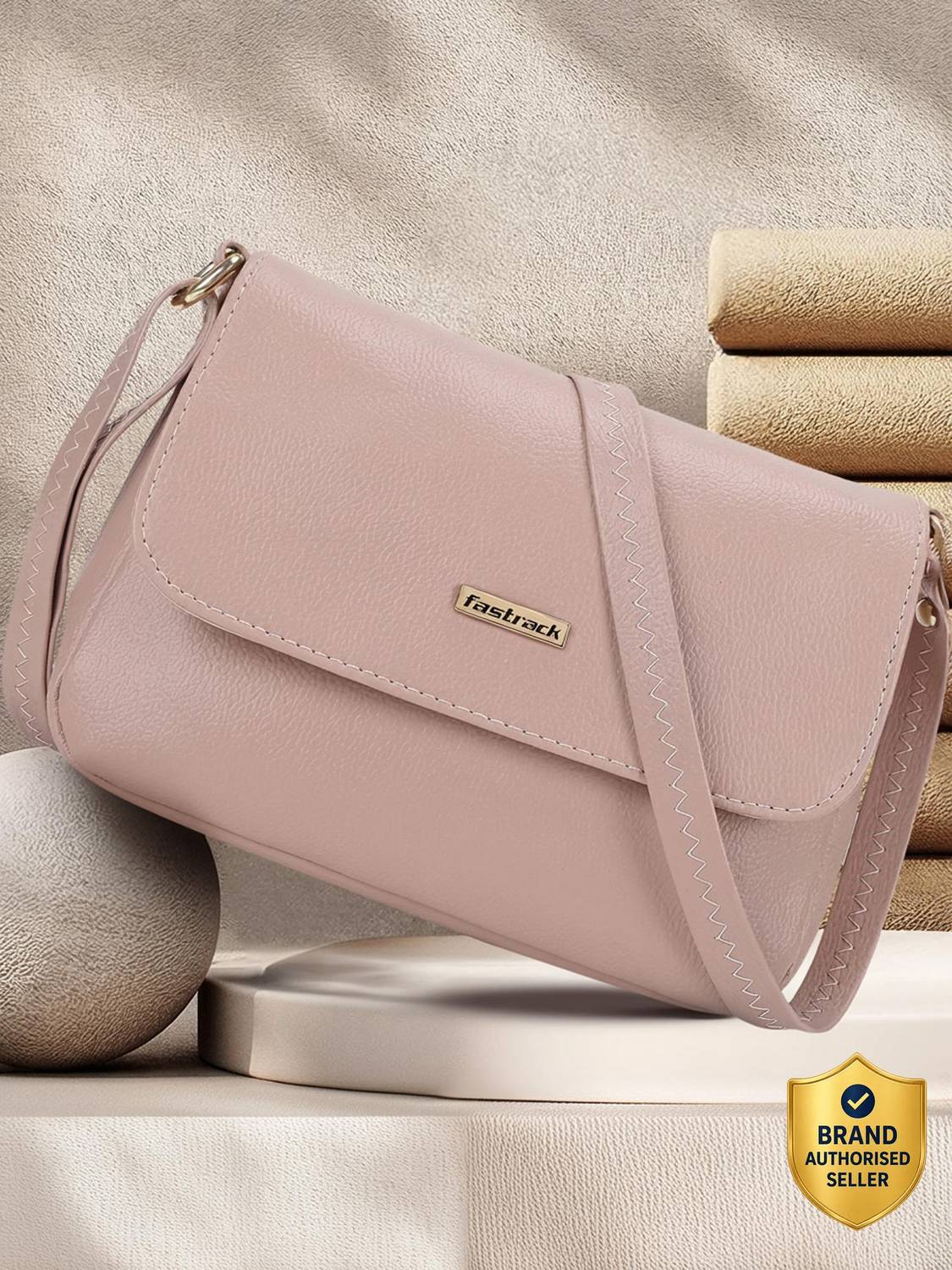 Fastrack Women Pink Sling Bag