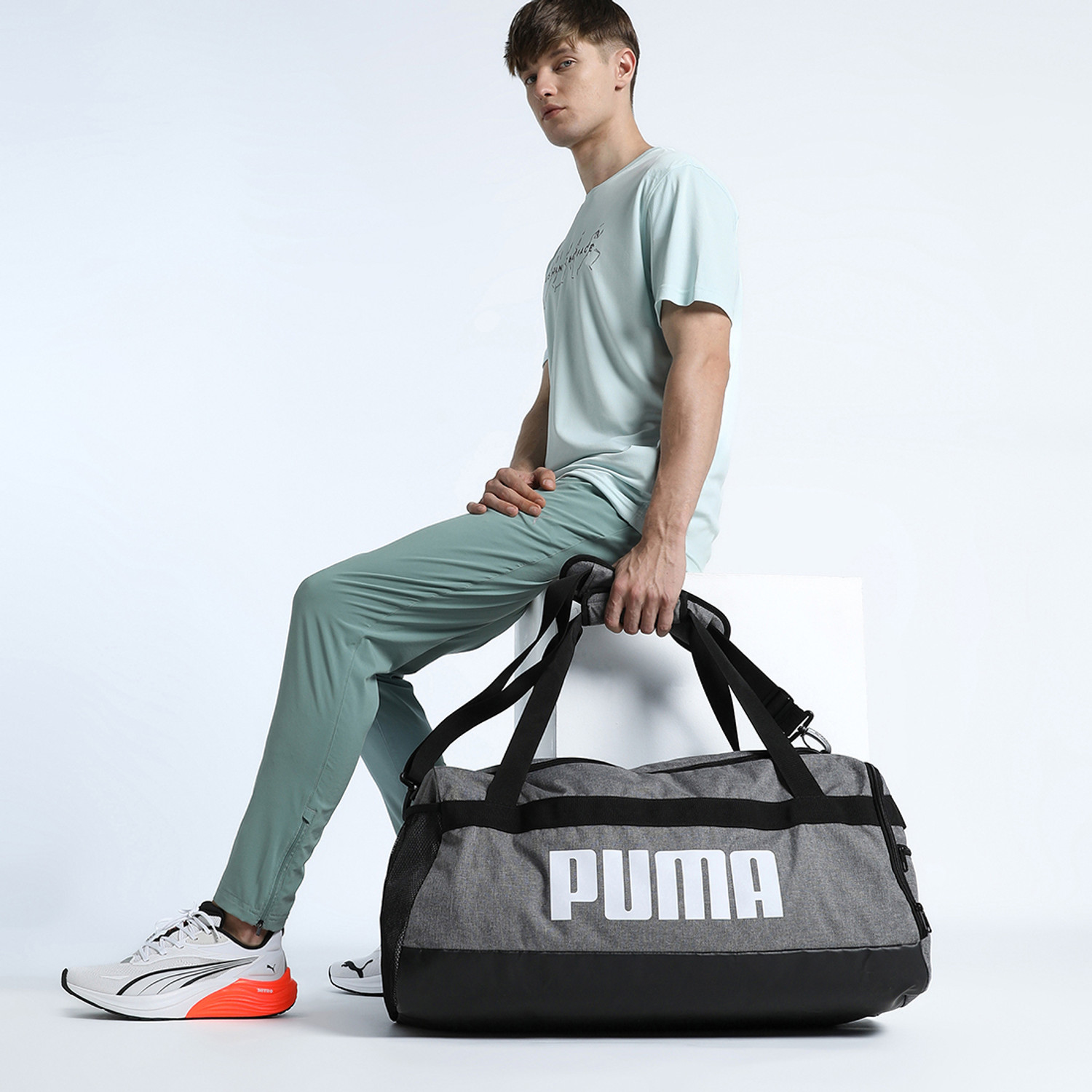 Image of PUMA Men & Women Grey Hand-held Bag
