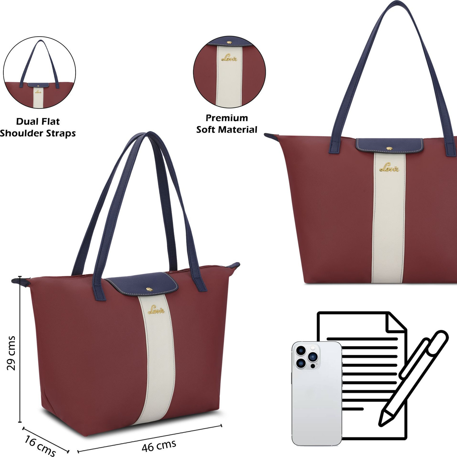 Image of LAVIE Women Red Tote