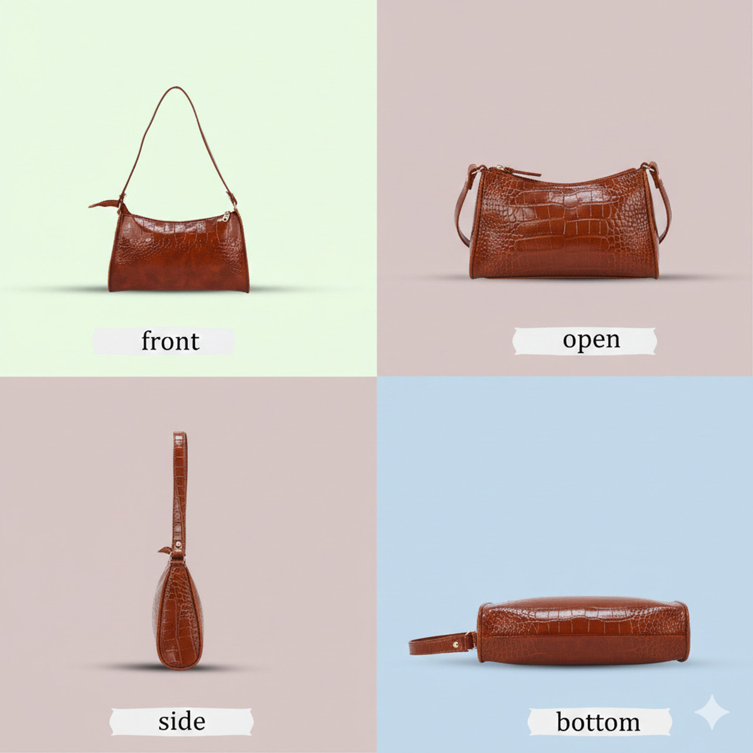 Image of Beauty Queen Women Brown Sling Bag