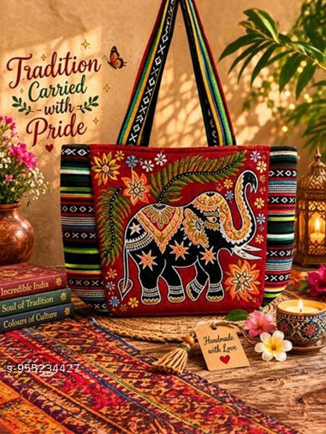 Alwaysshining Women Red Handbag