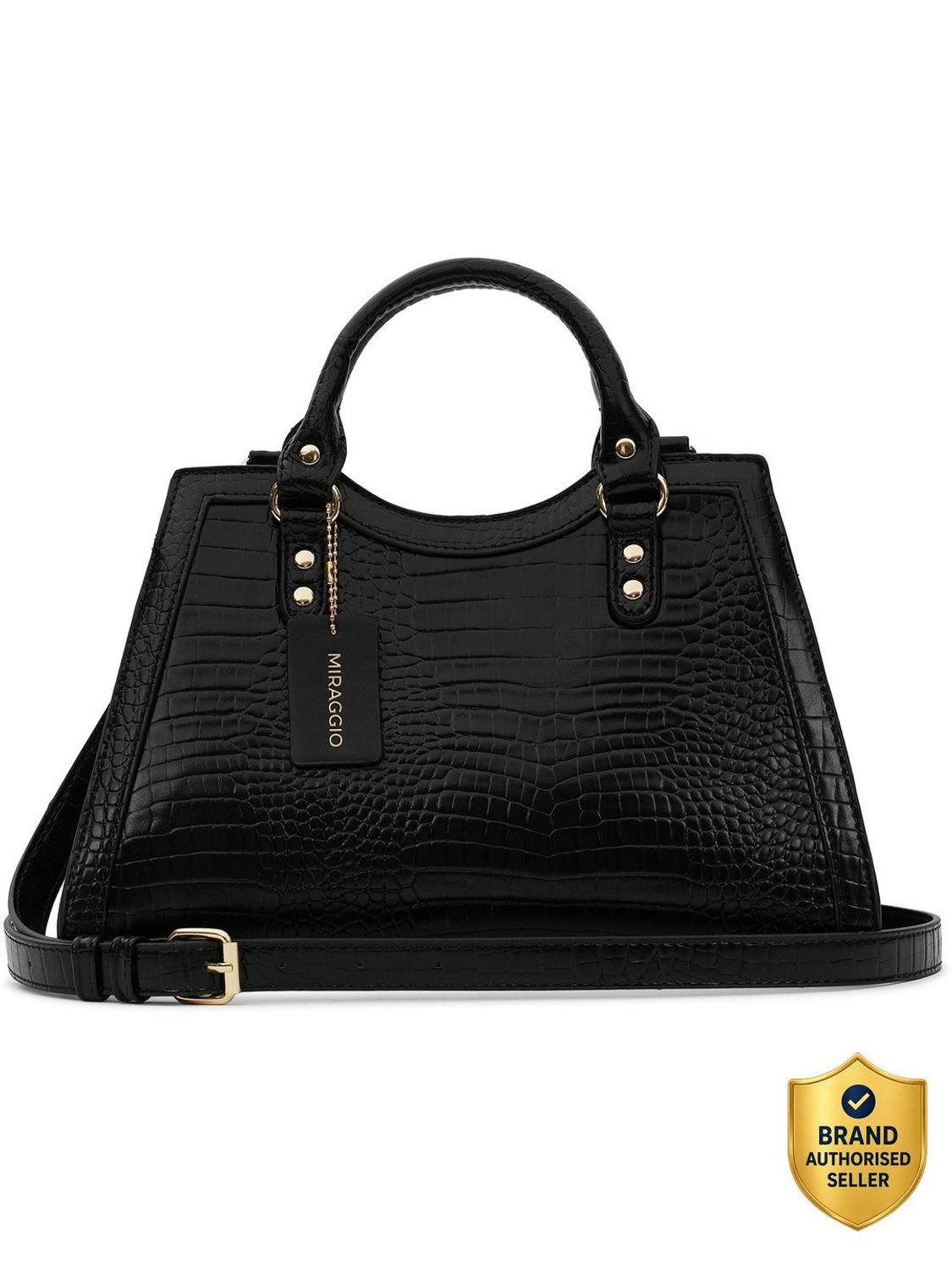 Image of Miraggio Women Black Handbag