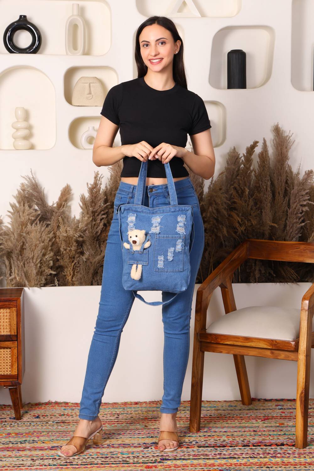 Abbana Girls Blue Tote