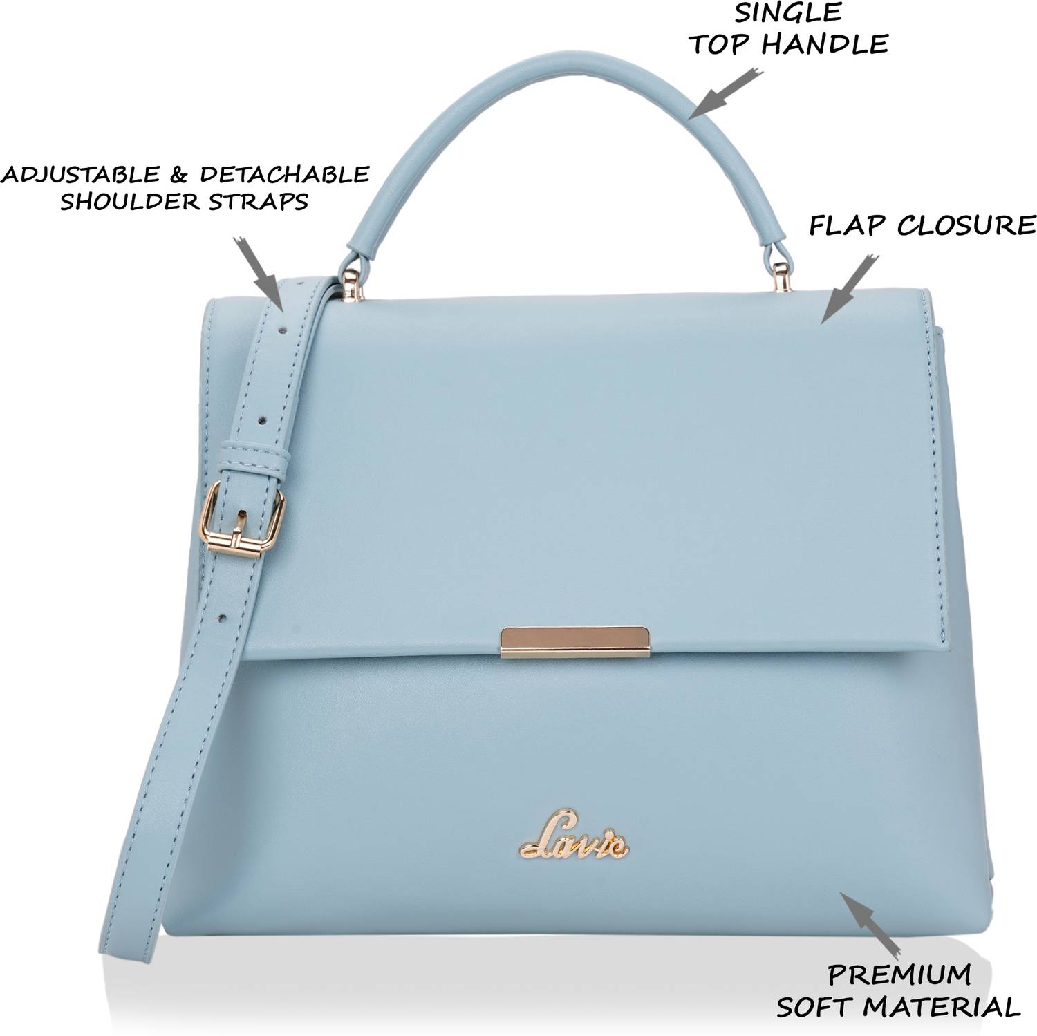LAVIE Women Blue Satchel - Image 3