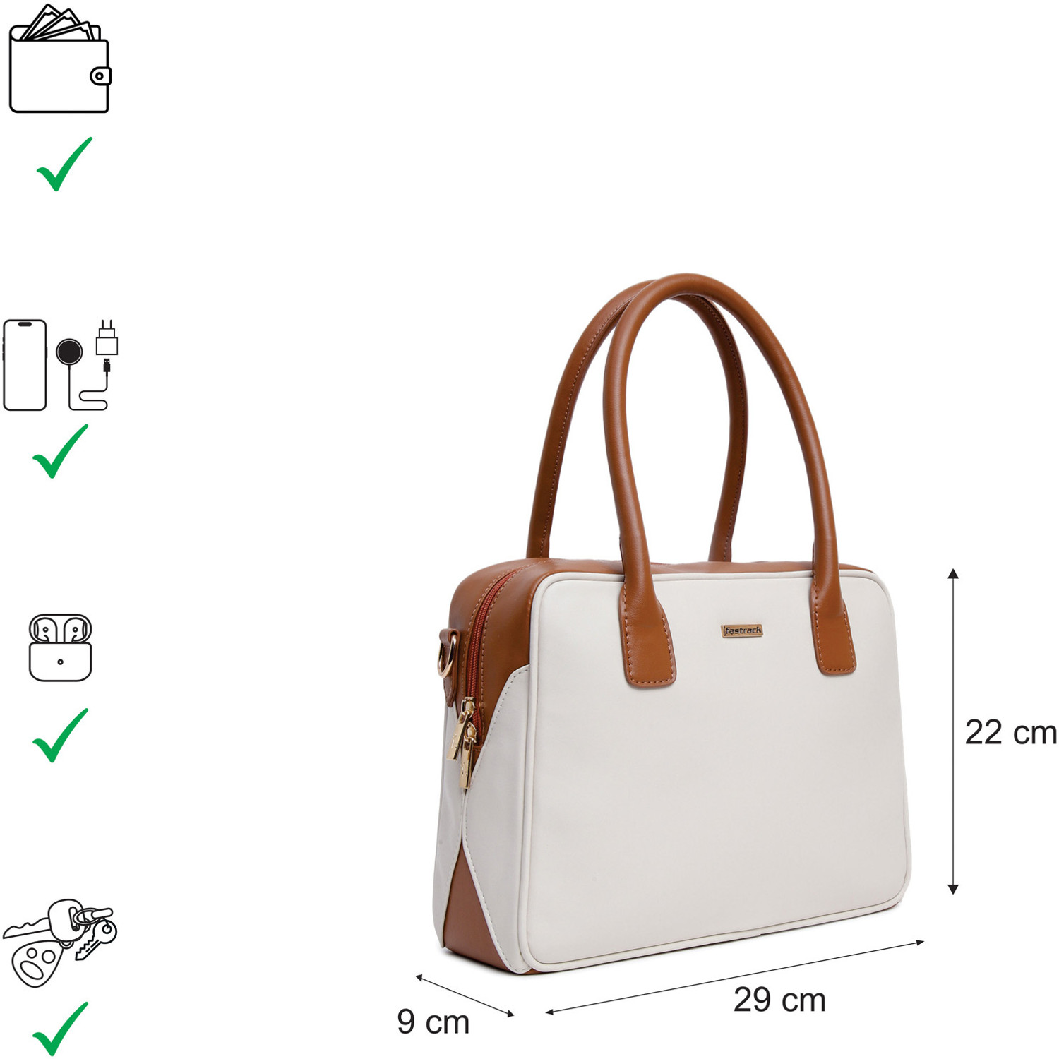 Image of Fastrack Women White Satchel