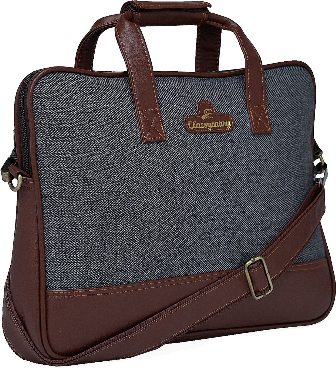Image of ClassyCarry Men & Women Grey Messenger Bag