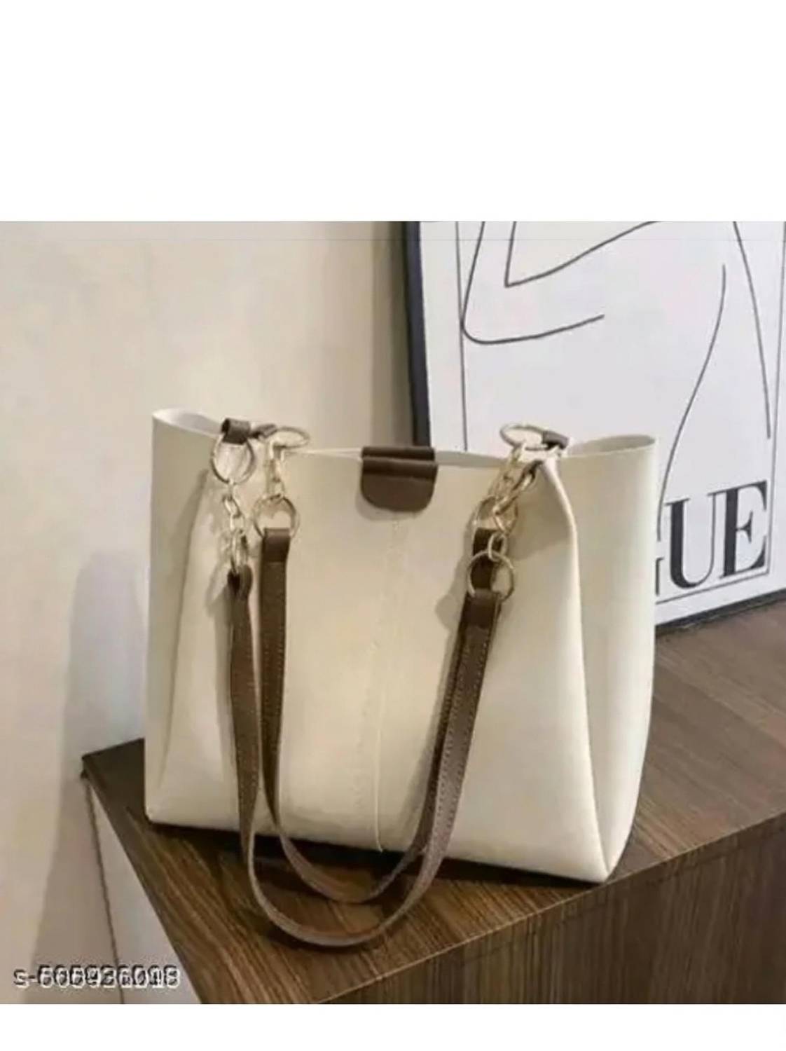 AMAN Women Beige Handbag