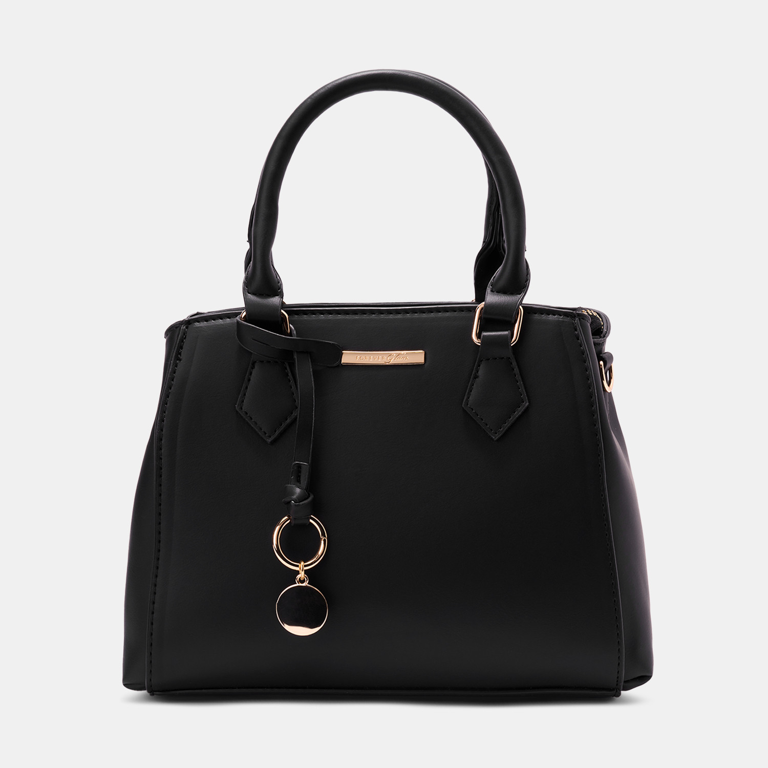 Image of Forever Glam By Pantaloons Women Black Messenger Bag