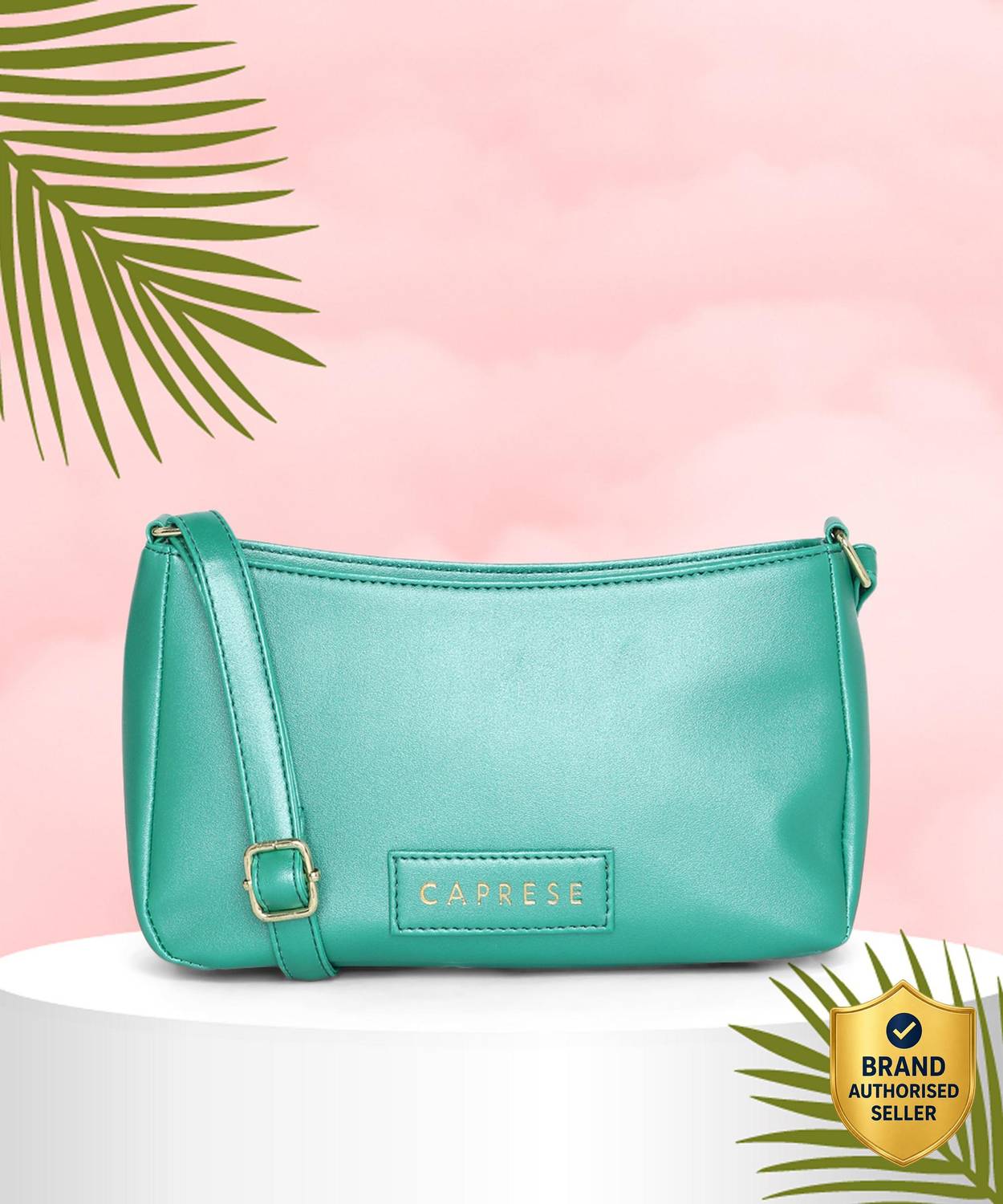 Caprese Women Green Sling Bag