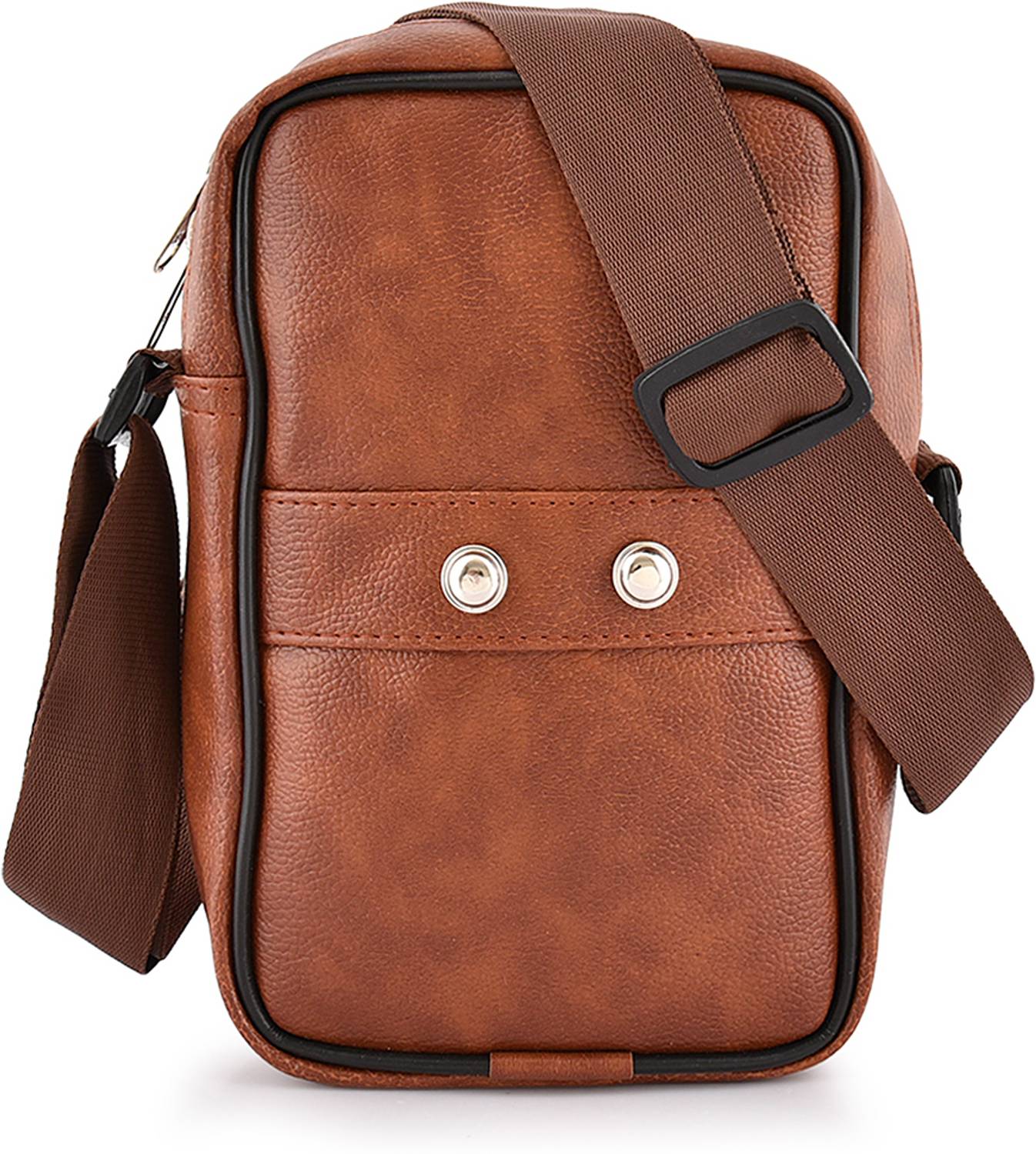 Alison Men Tan Messenger Bag