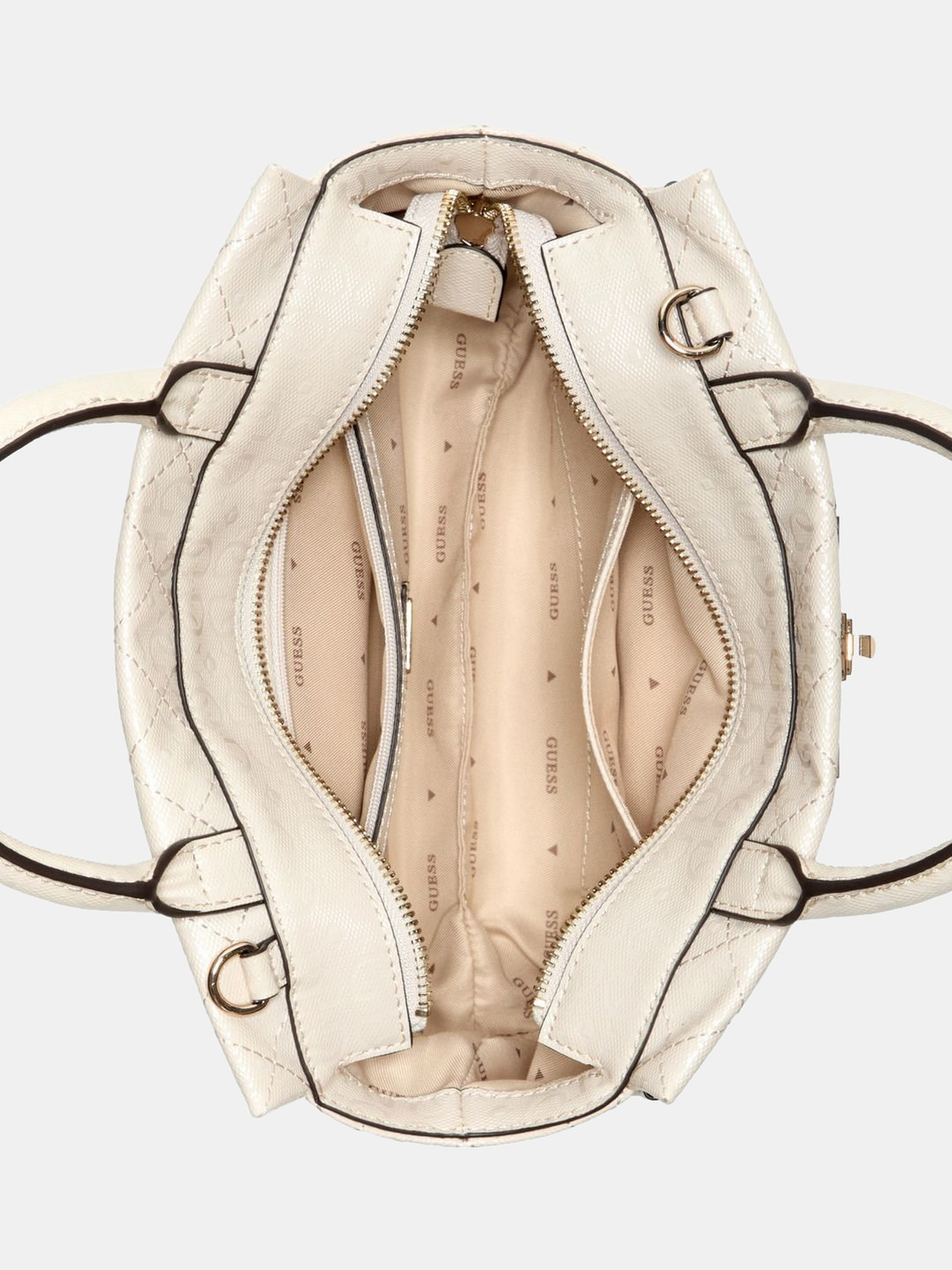 Image of GUESS Women Beige Satchel