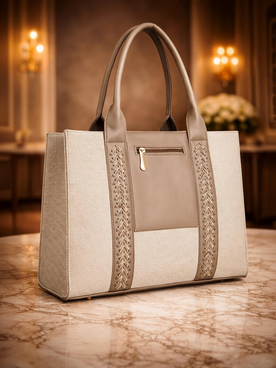 Parsley Women Beige Tote
