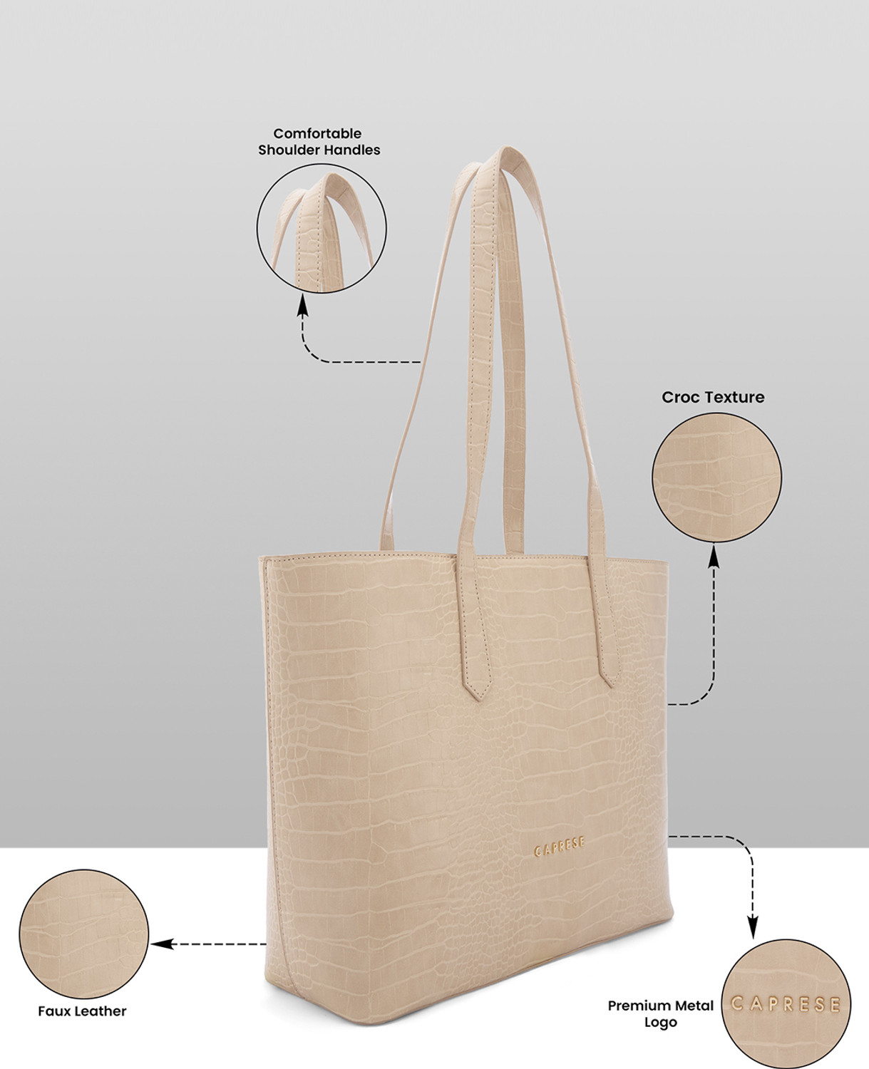 Image of Caprese Women Beige Tote