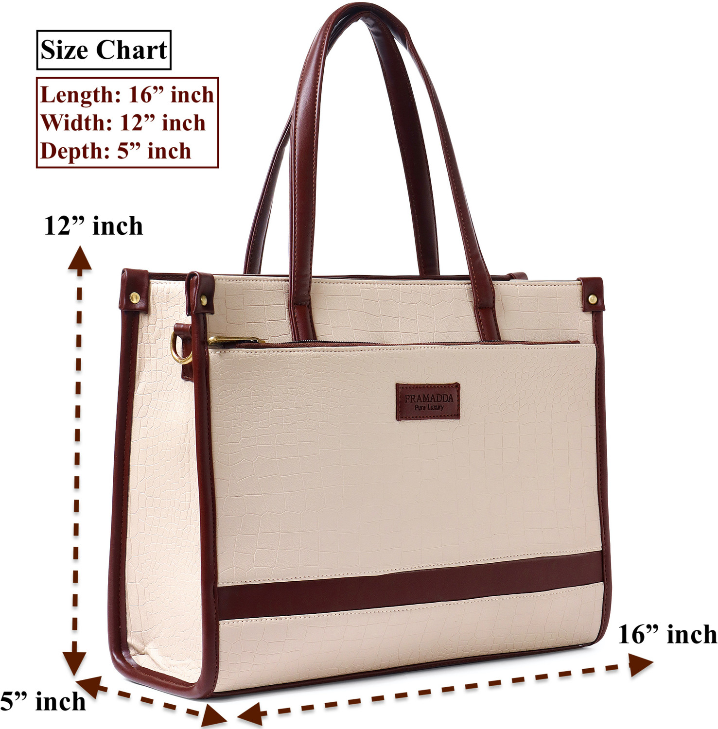 Image of Pramadda Pure Luxury Women Brown Tote