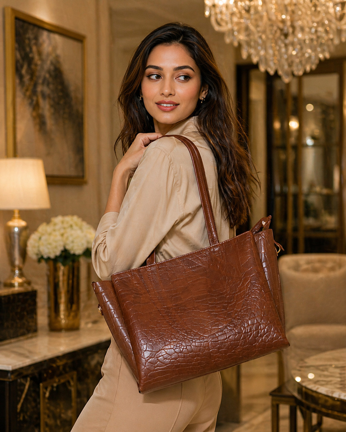 Image of FIAGO Girls Brown Tote