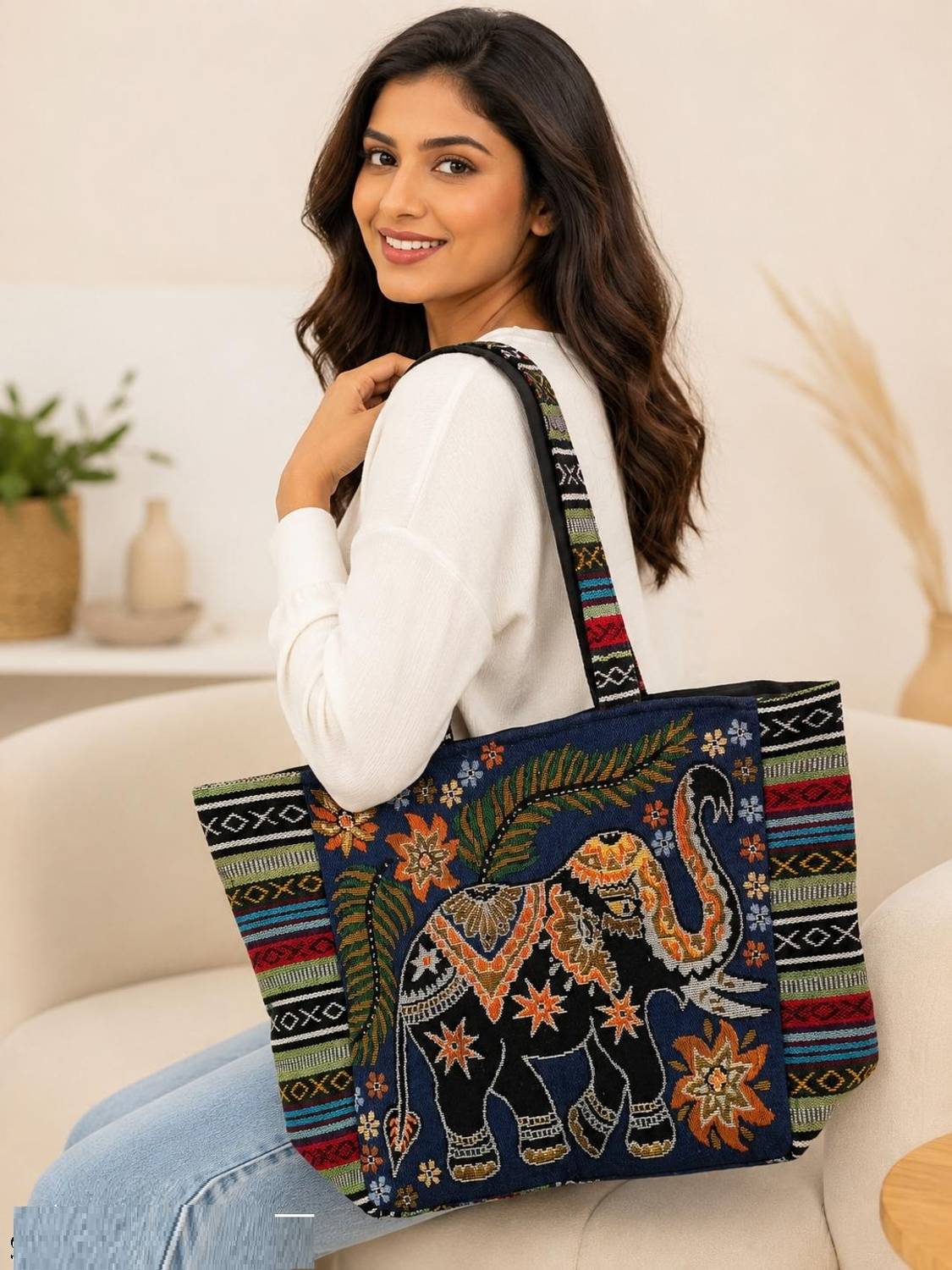 Alwaysshining Women Blue Handbag