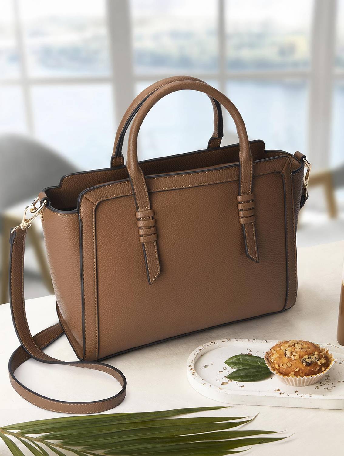 ACCESSORIZE LONDON Women Tan Hand-held Bag
