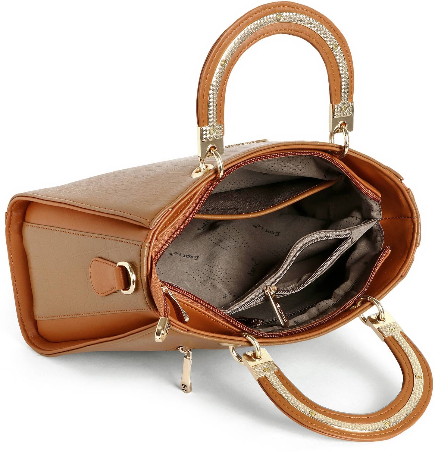 Exotic Women Tan Handbag - Image 3