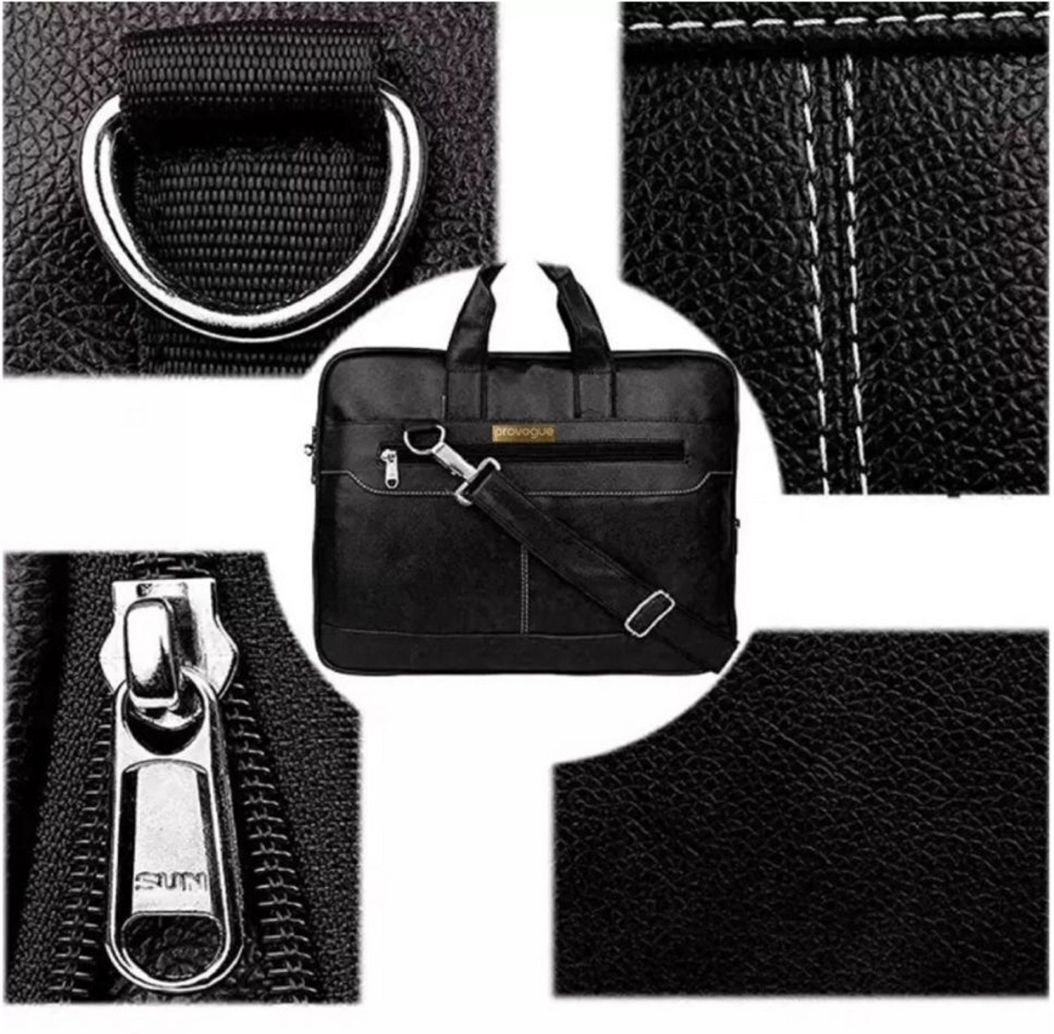Image of PROVOGUE Men & Women Black Messenger Bag