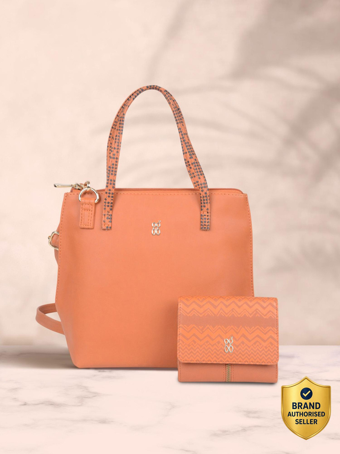 Image of Baggit Women Orange Hand-held Bag (Pack of: 2)